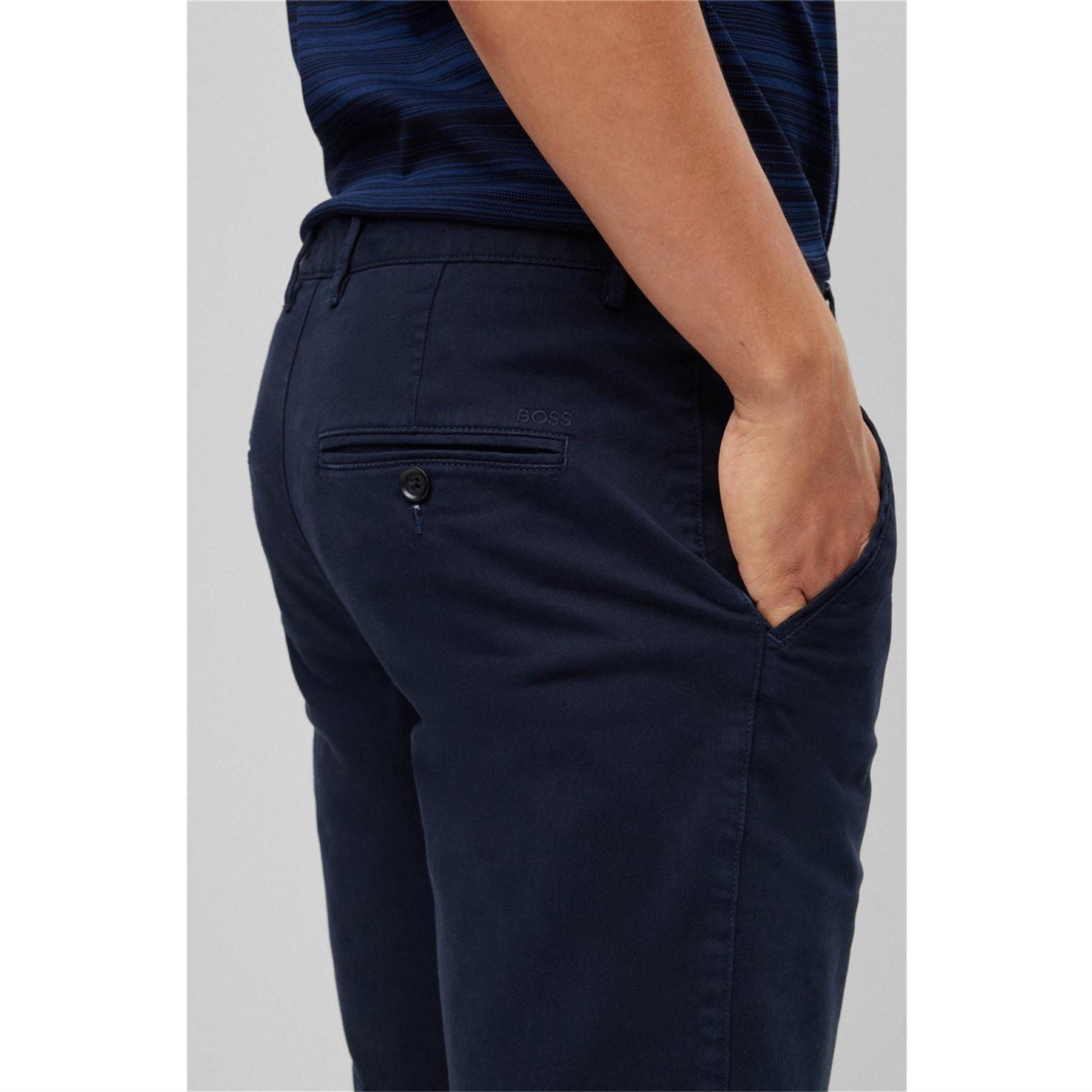 Boss Solid Patterned Regular Fit Bermuda Shorts