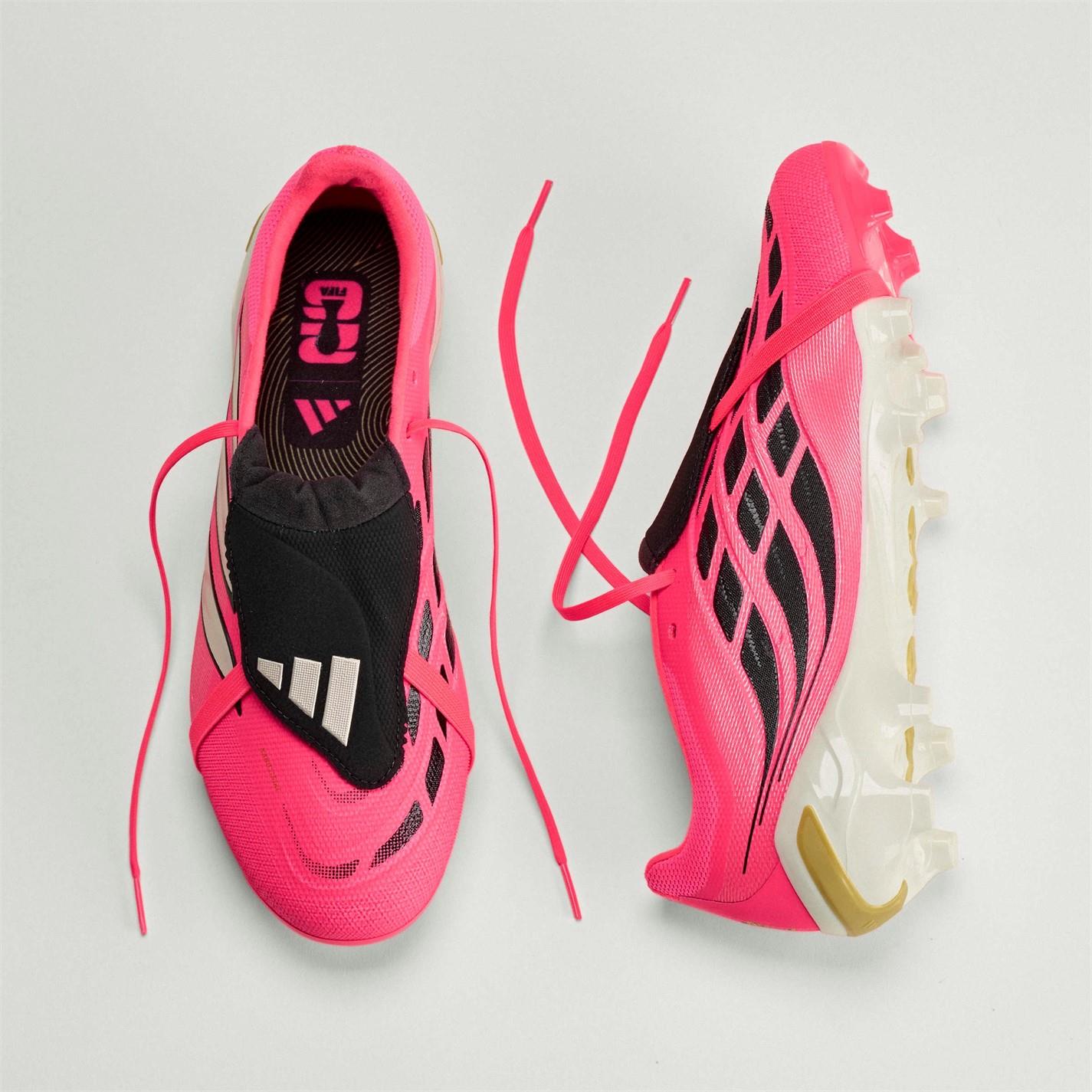 adidas Mens Predator Fold Over Tongue Academy Firm Ground Football Boots