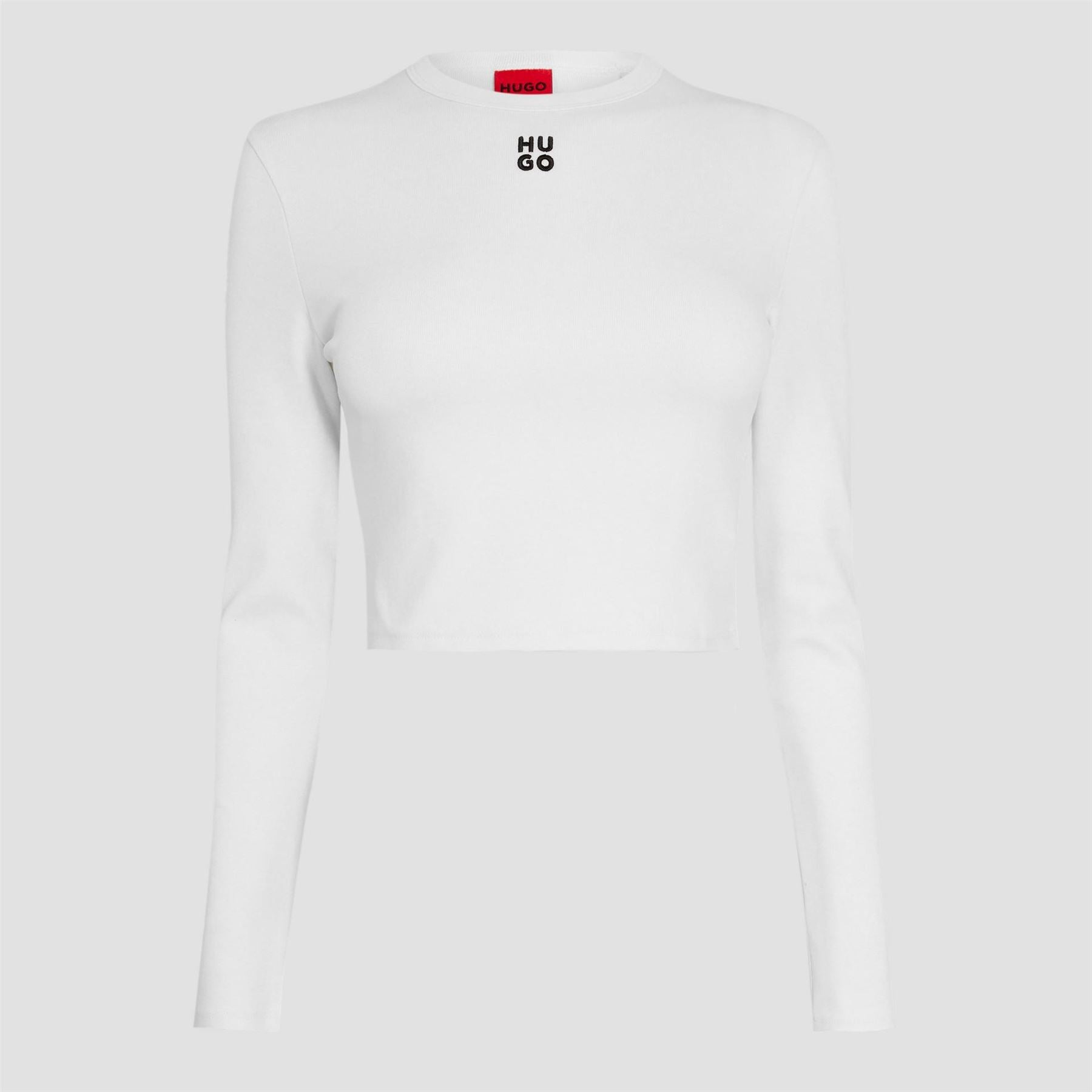Hugo Long Sleeve Crop Top