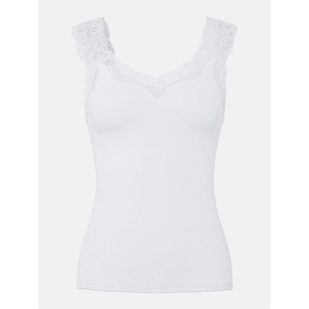 Pieces Barbera Lace Detail V-Neck Sleeveless Camisole Tank