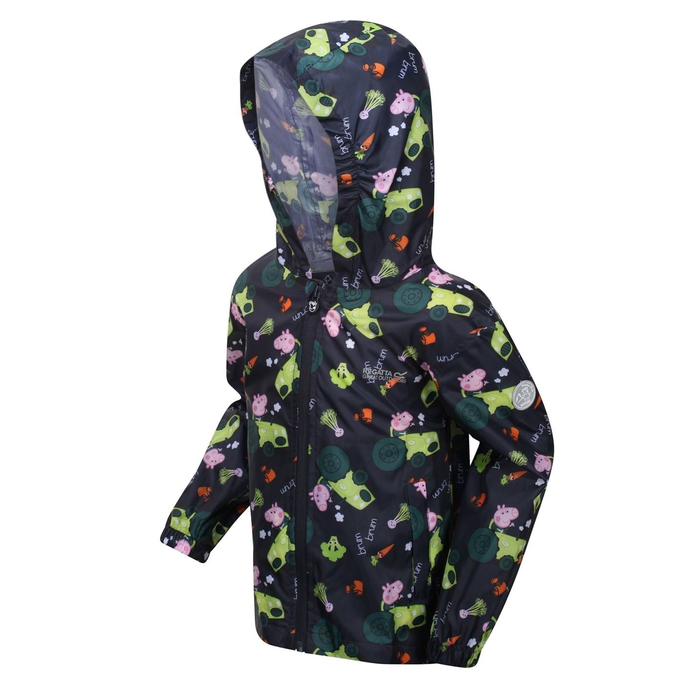 Regatta Pepa Hooded Rain Jacket with Elasticated Cuff
