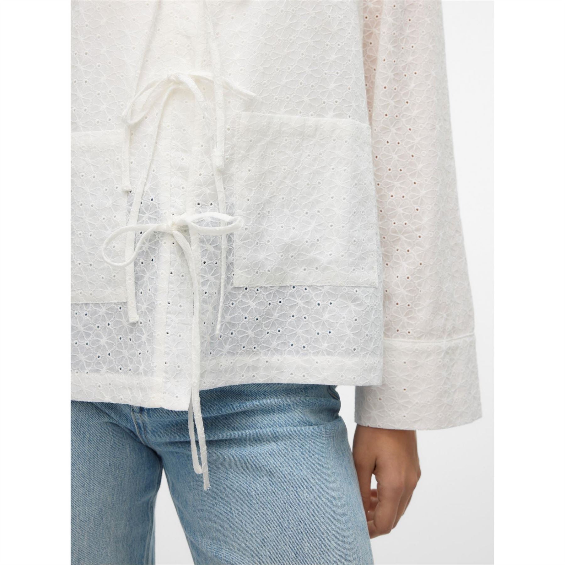 Vero Moda Palma Relaxed Fit Puff Sleeve V-Neck Blouse