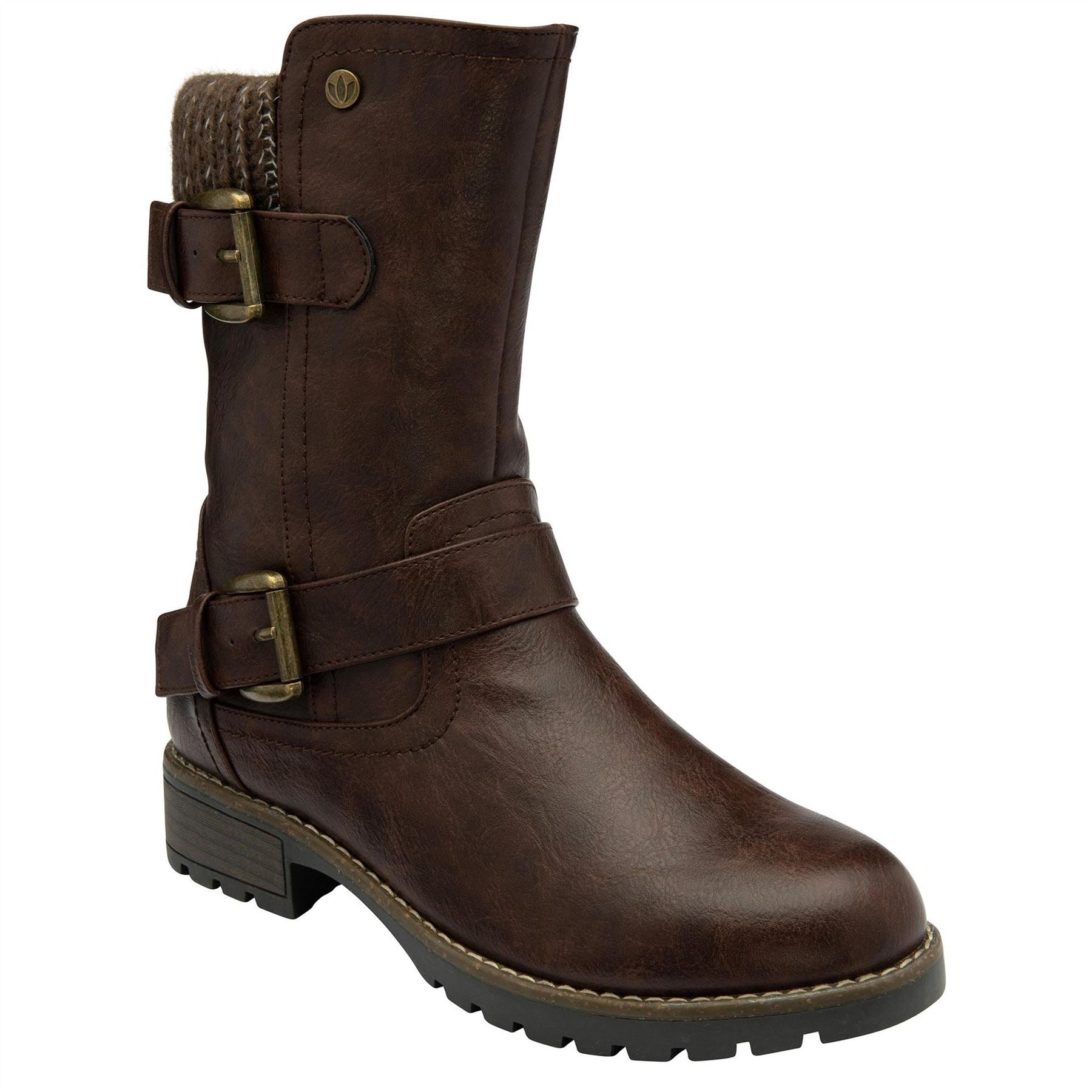 Lotus Shoes Jemima Motorcycle Boots with Lug Sole