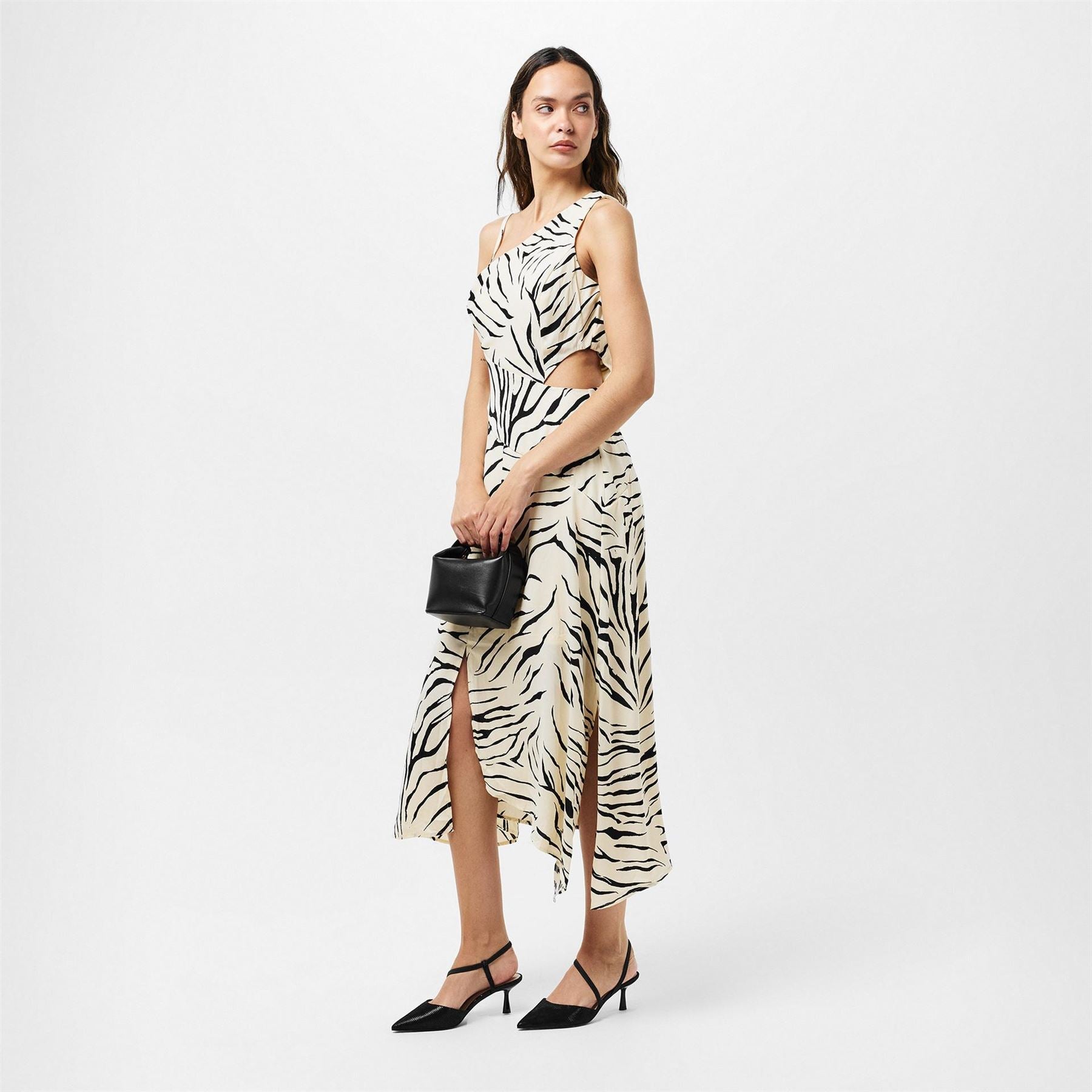 Dune London Textured Leather High Heel Court Shoes