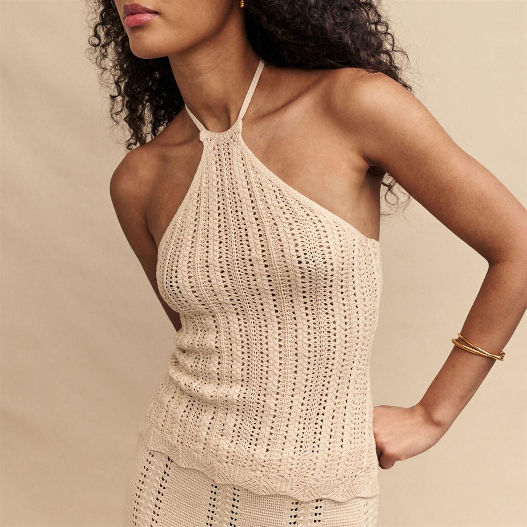 Nobodys Child Crochet Halter Top