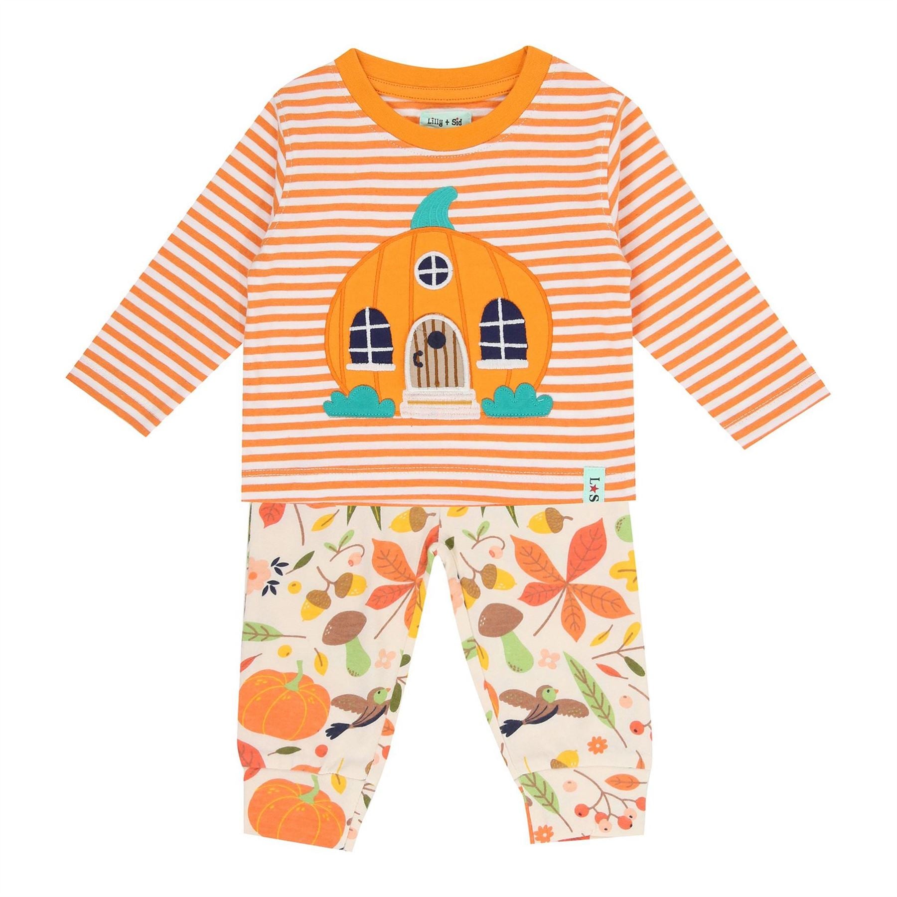 Lilly and Sid Crew Neck Long Sleeve T-Shirt Legging Coord Set