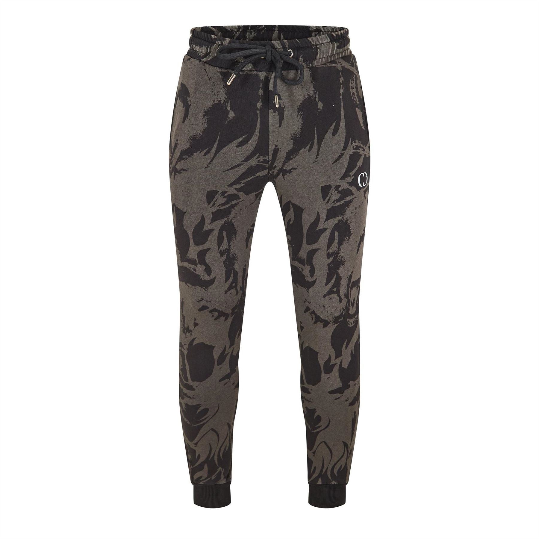 Criminal Damage Abstract Jog Closed Hem Fleece Joggers