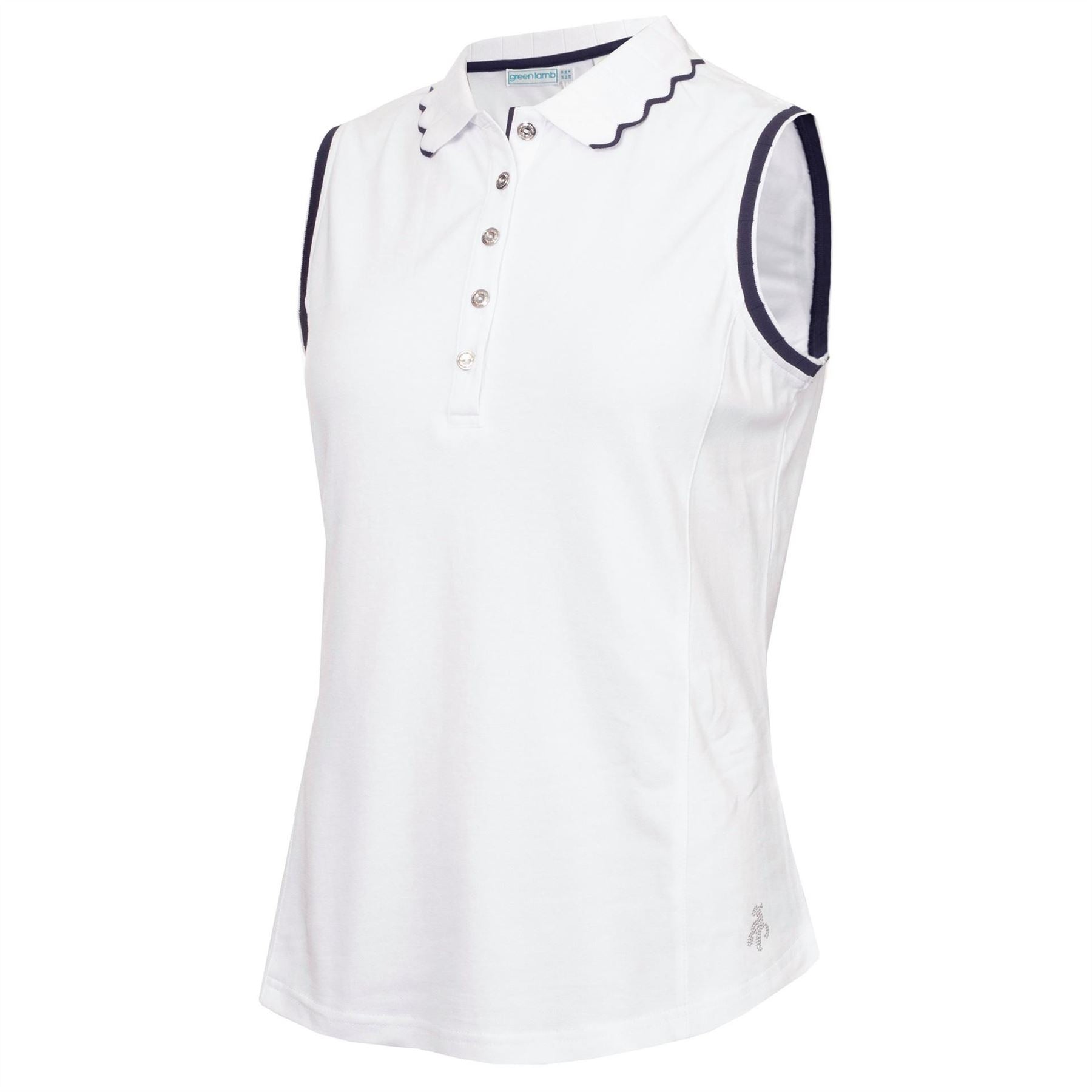 Calvin Klein Golf Womens Lamb Nadia Sleeveless Polo Shirt