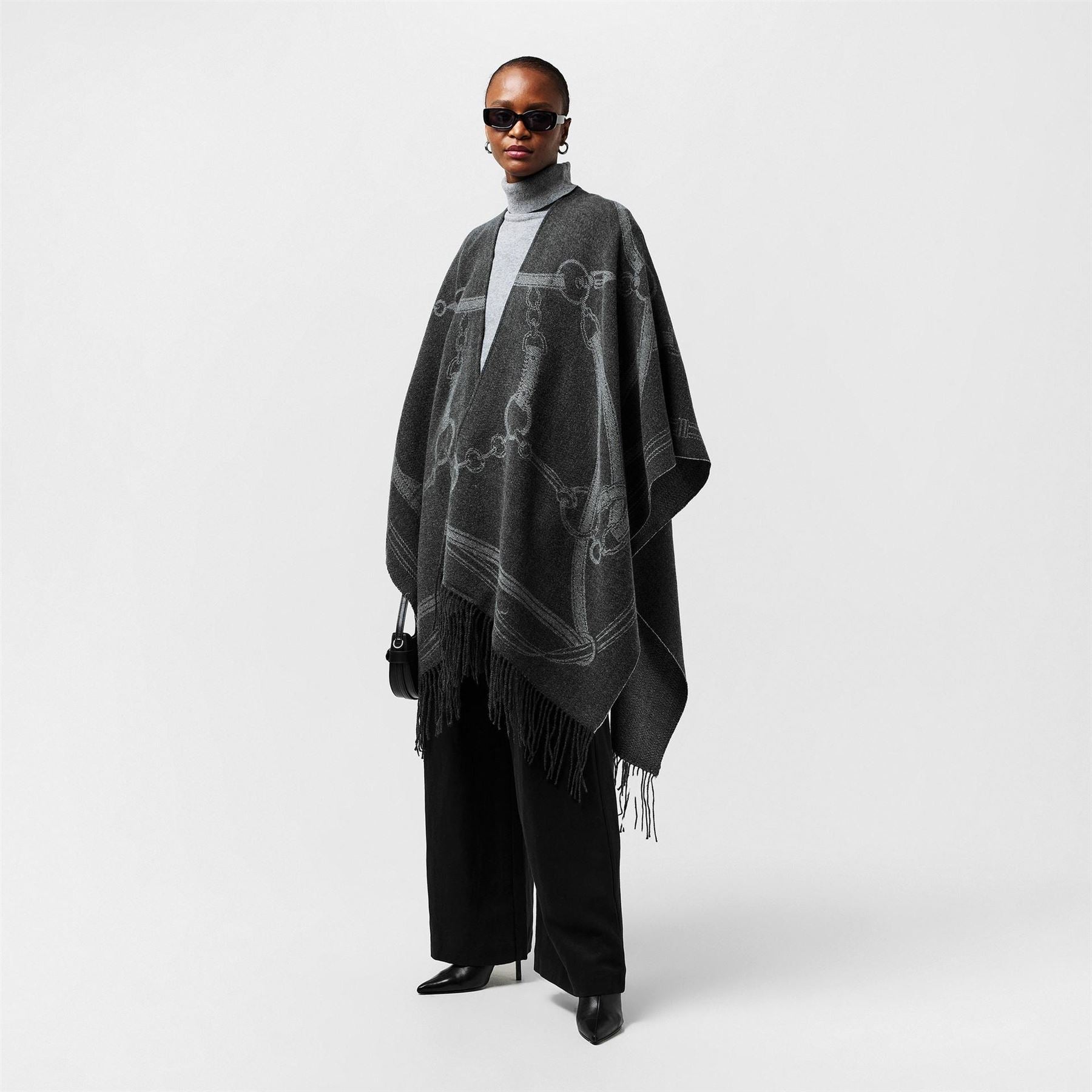 Lauren by Ralph Lauren Oversize Fit Cape Sleeve Top