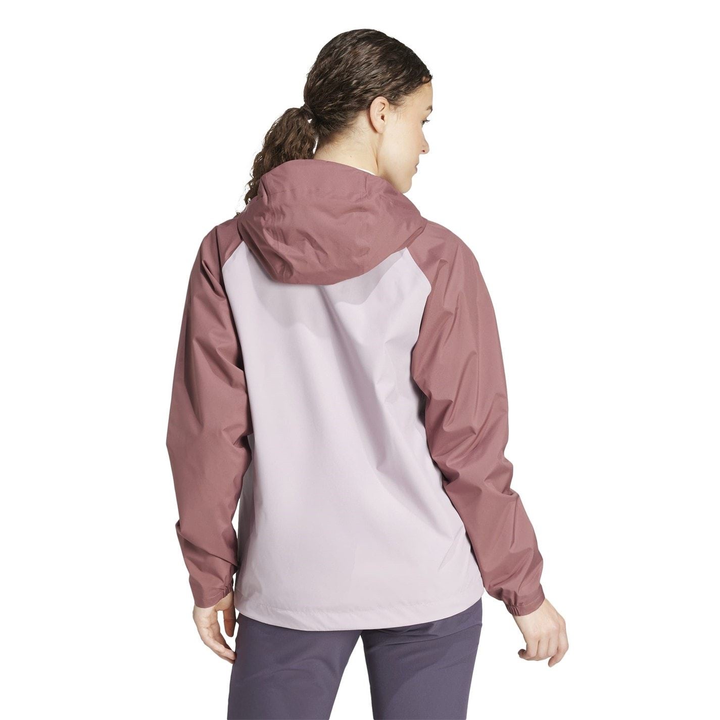 adidas Hooded Neck Color Block Rain Jacket