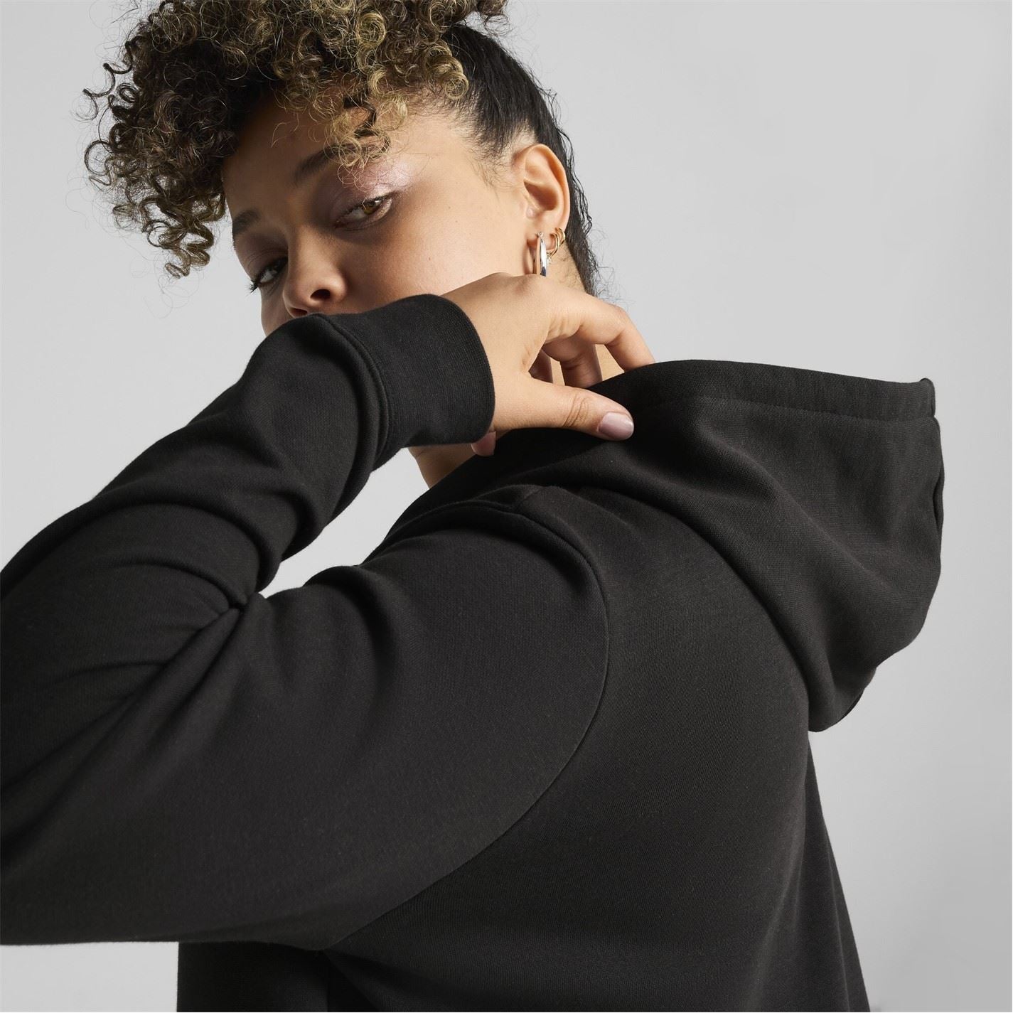 Puma Womens Single Cat Full Zip Hoodie