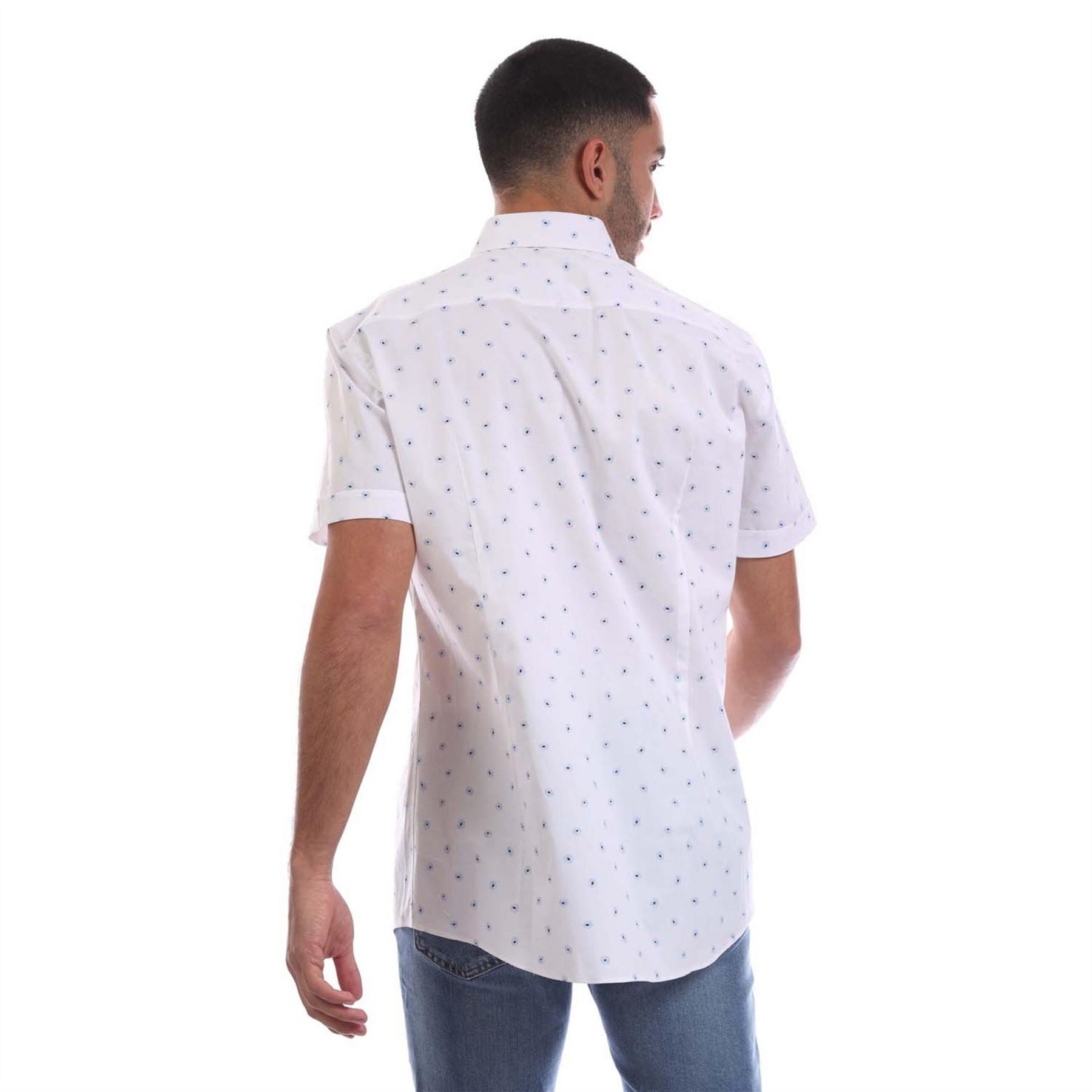 Boss Oxford Short Sleeve Collared Regular Fit Shirt