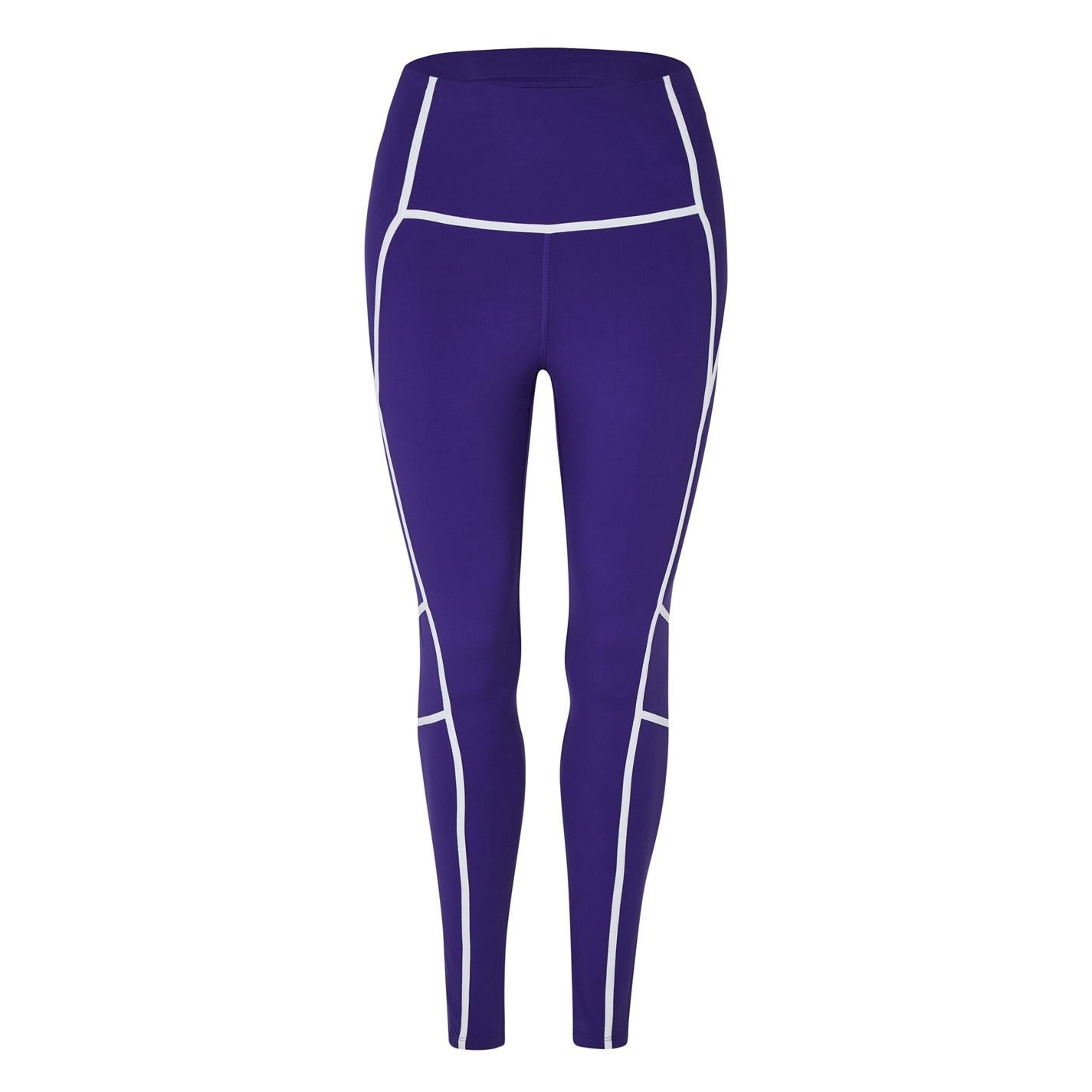 Reebok Womens Lux High Waisted Colorblock Leggings Gym Legging