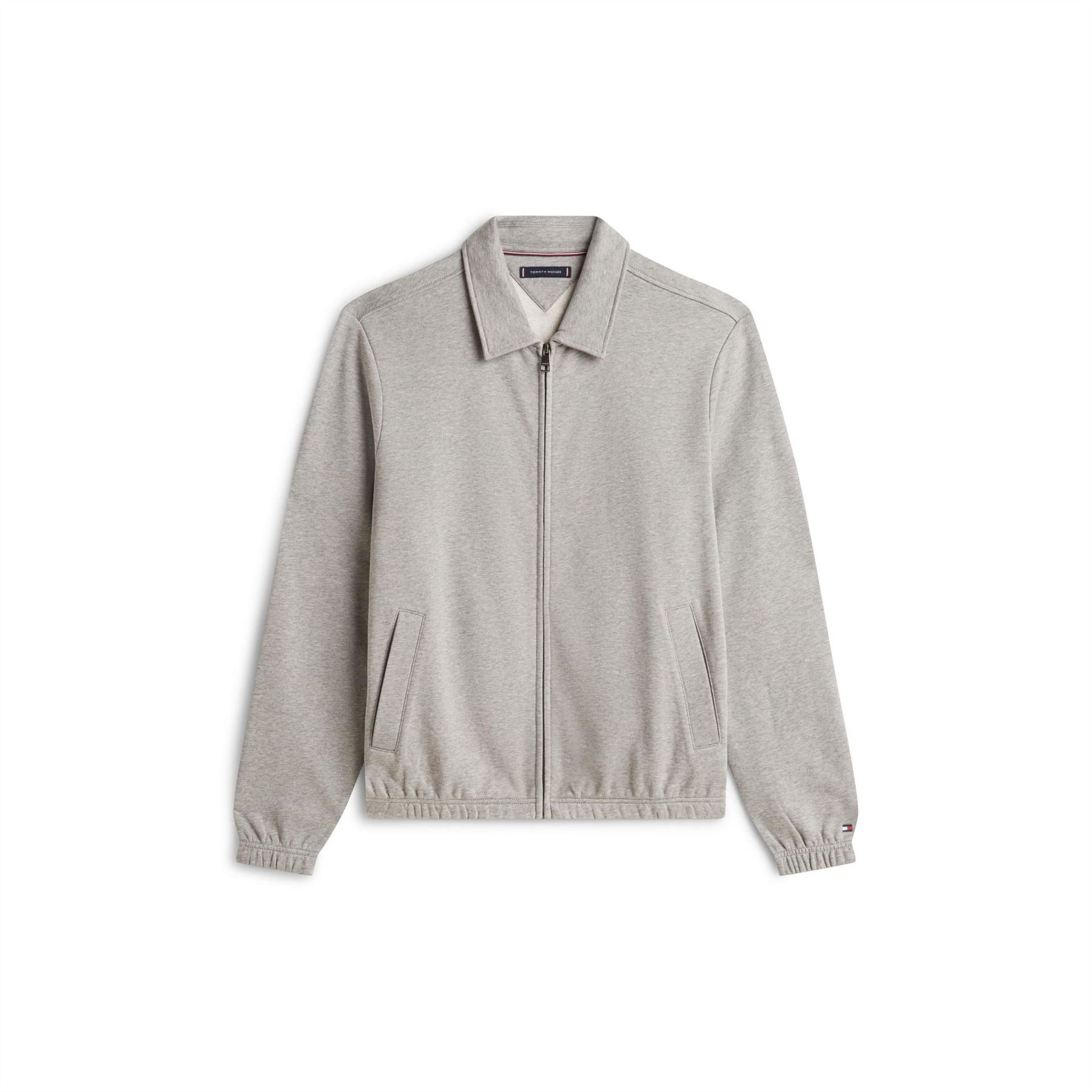 Tommy Hilfiger Terry Solid Patterned Harrington Jacket with Side and Zipped Pockets