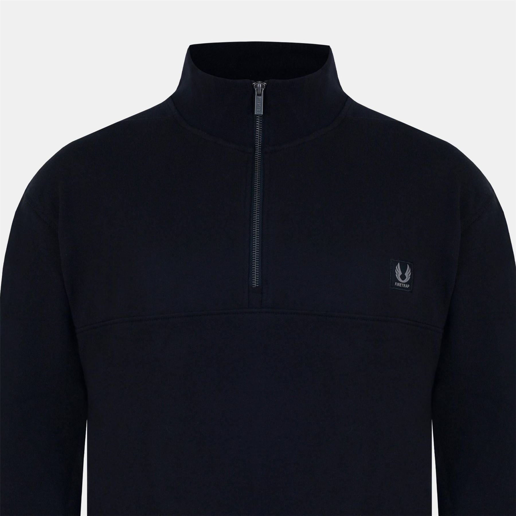 Firetrap Funnel Neck Zip Long Sleeve Sweatshirt