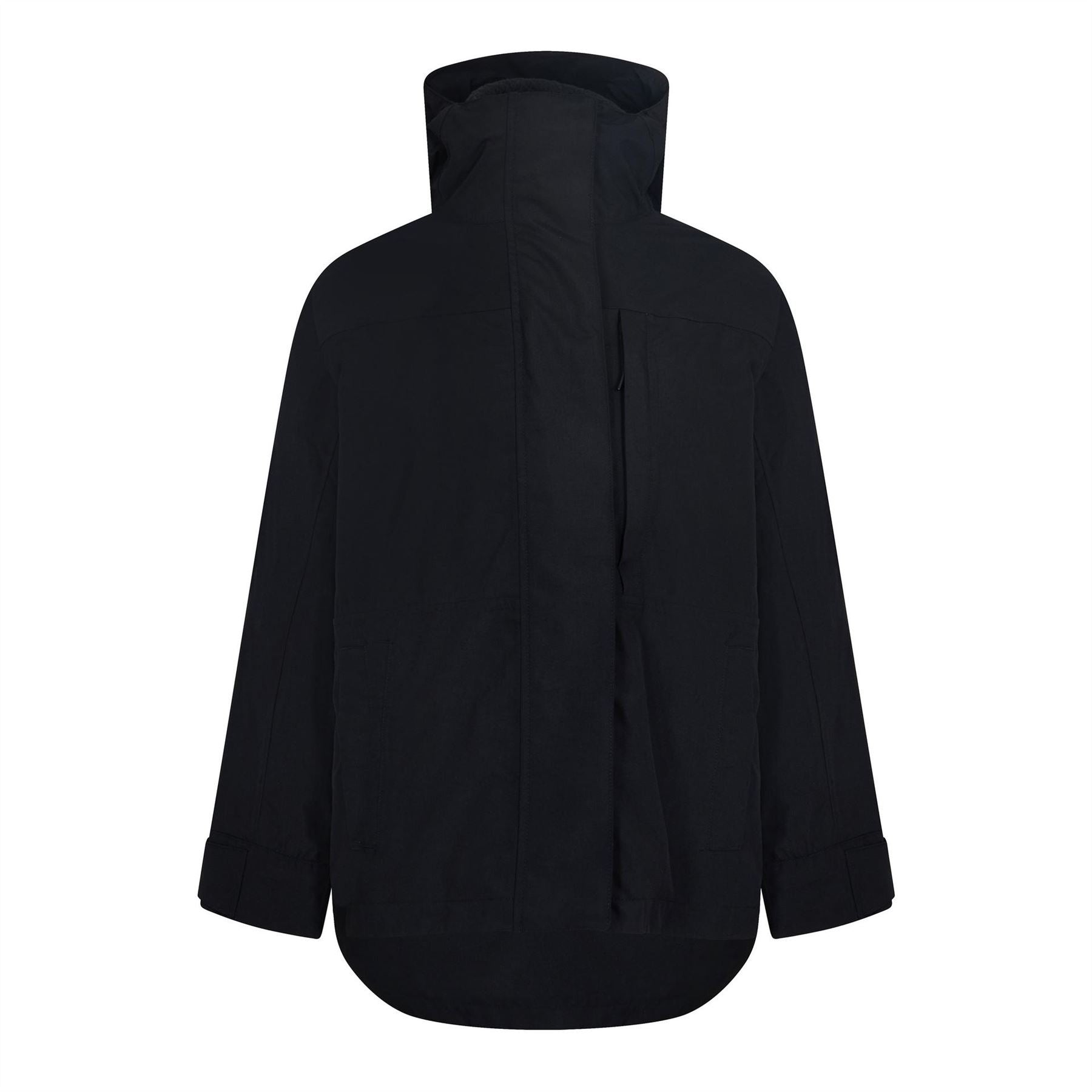 Timberland Benton Hooded Snap Button Solid Patterned Three in One Jacket