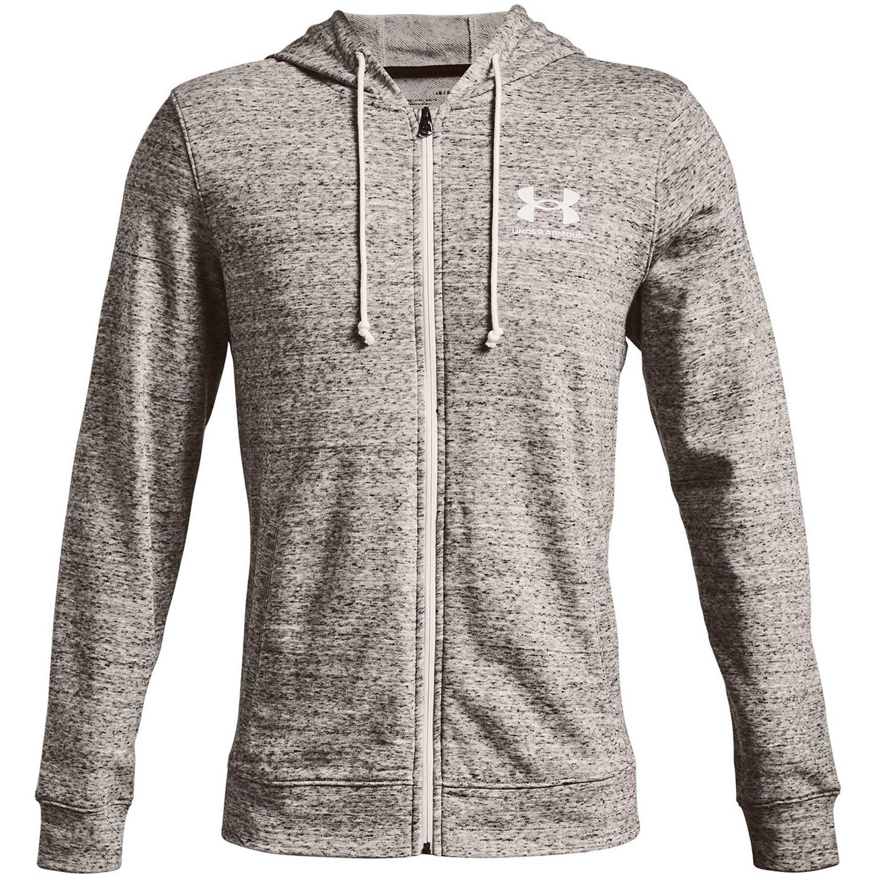 Under Armour Mens Armour Rival Full Zip Hoodie