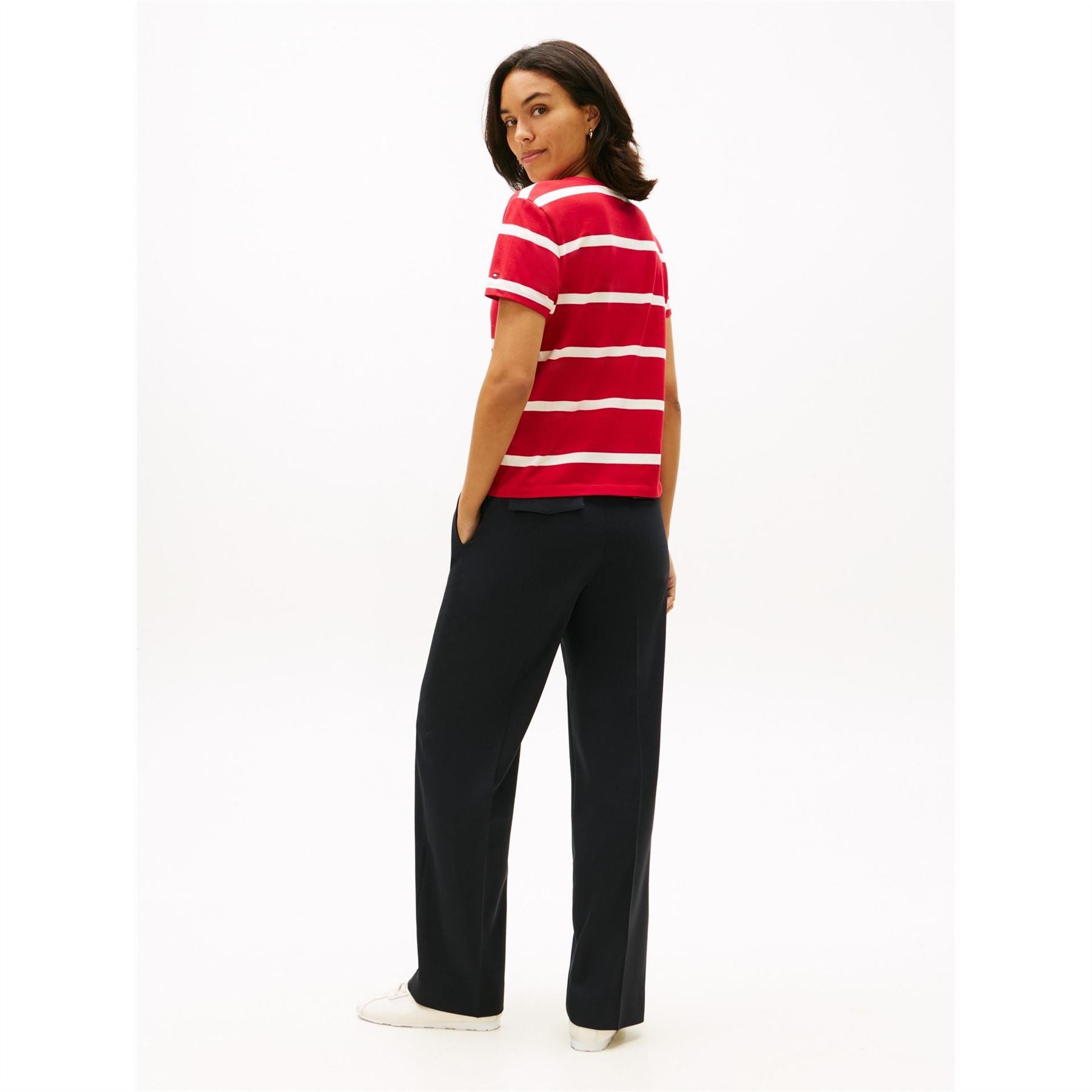 Tommy Hilfiger Embroidered Crew Neck Short Sleeve Jersey T-Shirt