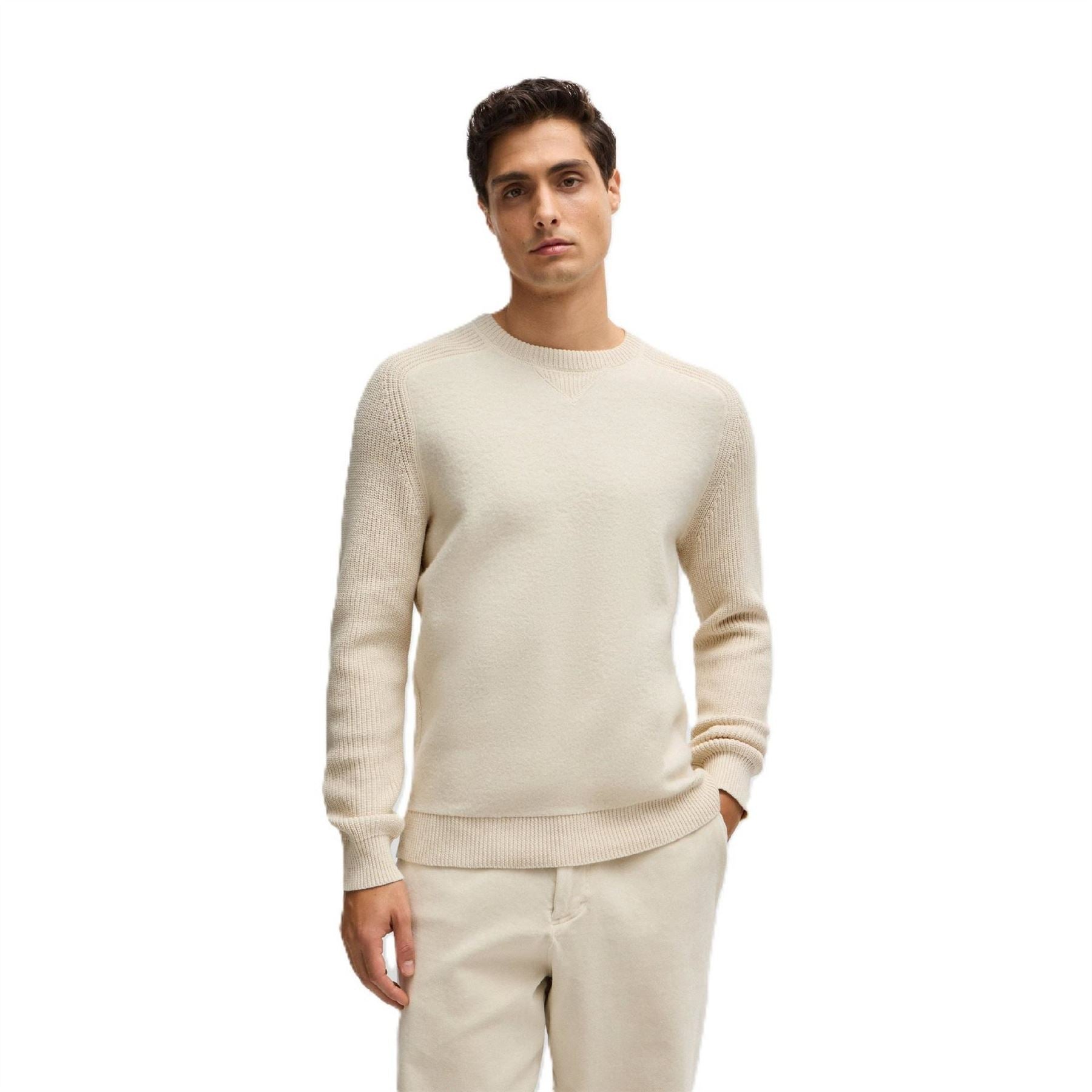 Boss Crew Neck Raglan Sleeve Sweater