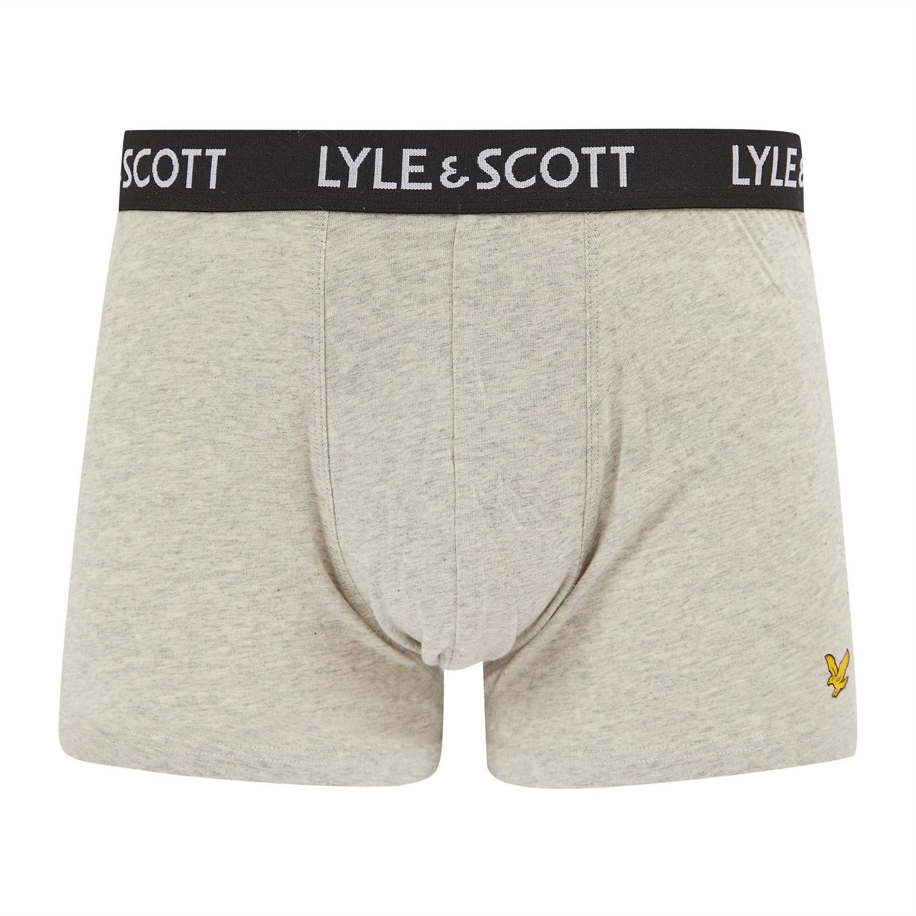 Lyle and Scott 5 Pack Core Plain Design Trunk