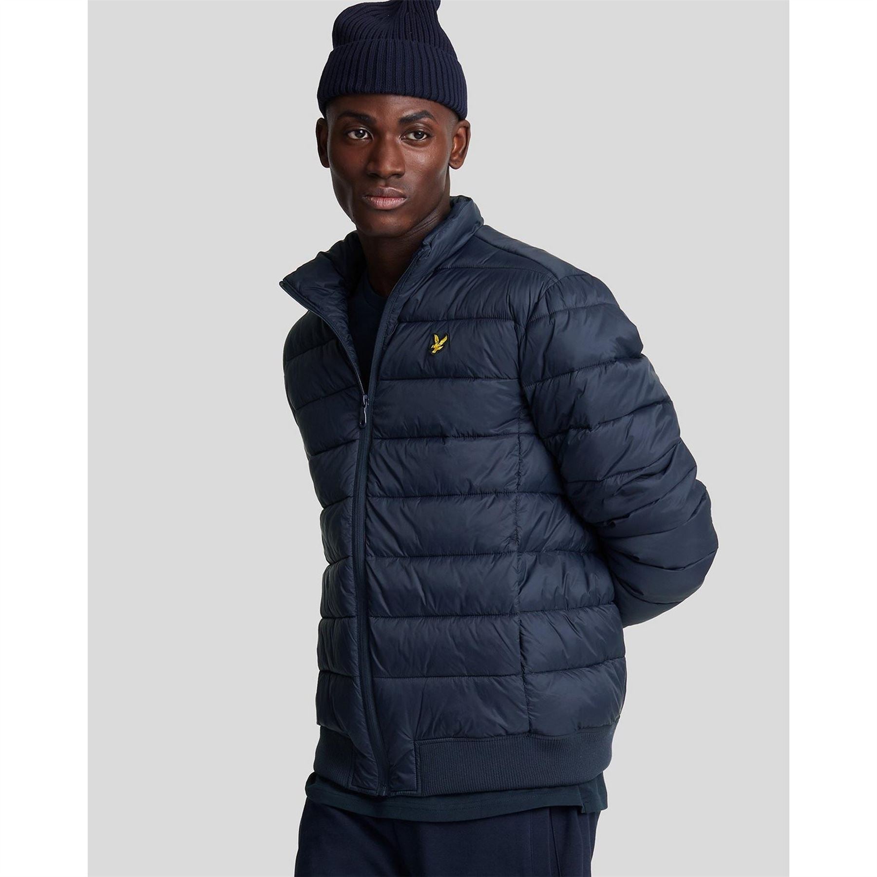 Lyle and Scott Medium Funnel Wadded Puffer Jacket