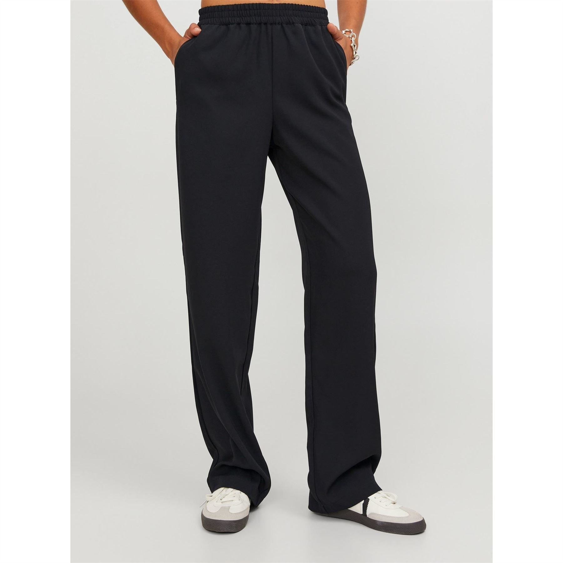 JJXX Poppy High Waisted Straight Leg Trousers