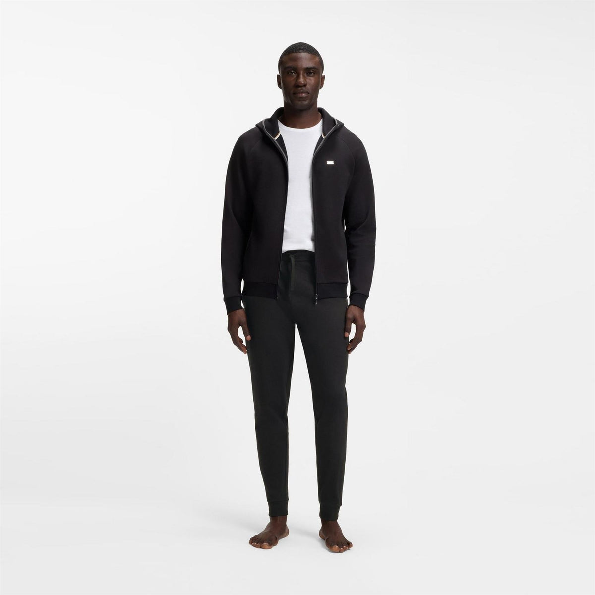 Boss Authentic Zipped Pocket Solid Patterned Joggers