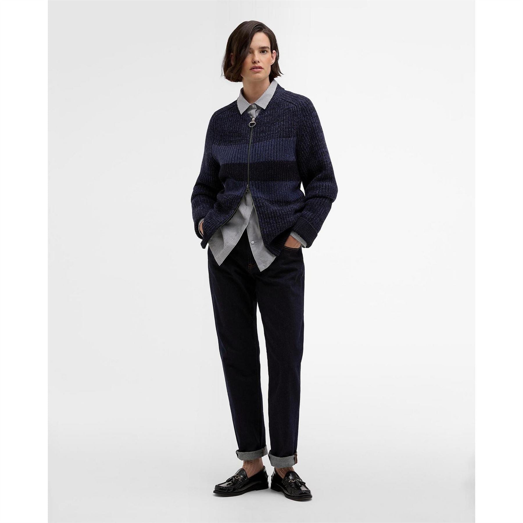 Paul Smith X Barbour Paul Smith Knitted Bomber Jacket
