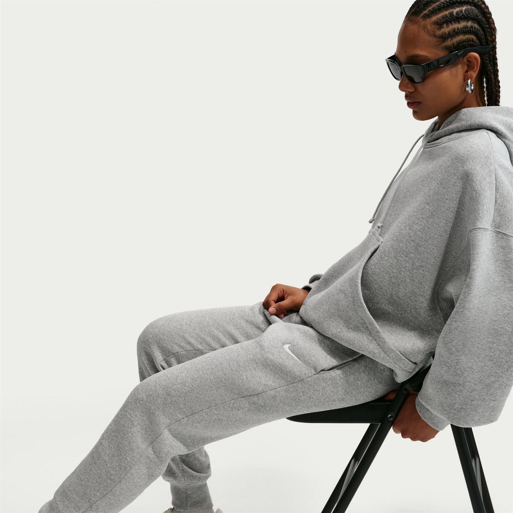 Nike Womens Sportswear Phoenix Fleece Mid Rise Sweatpants