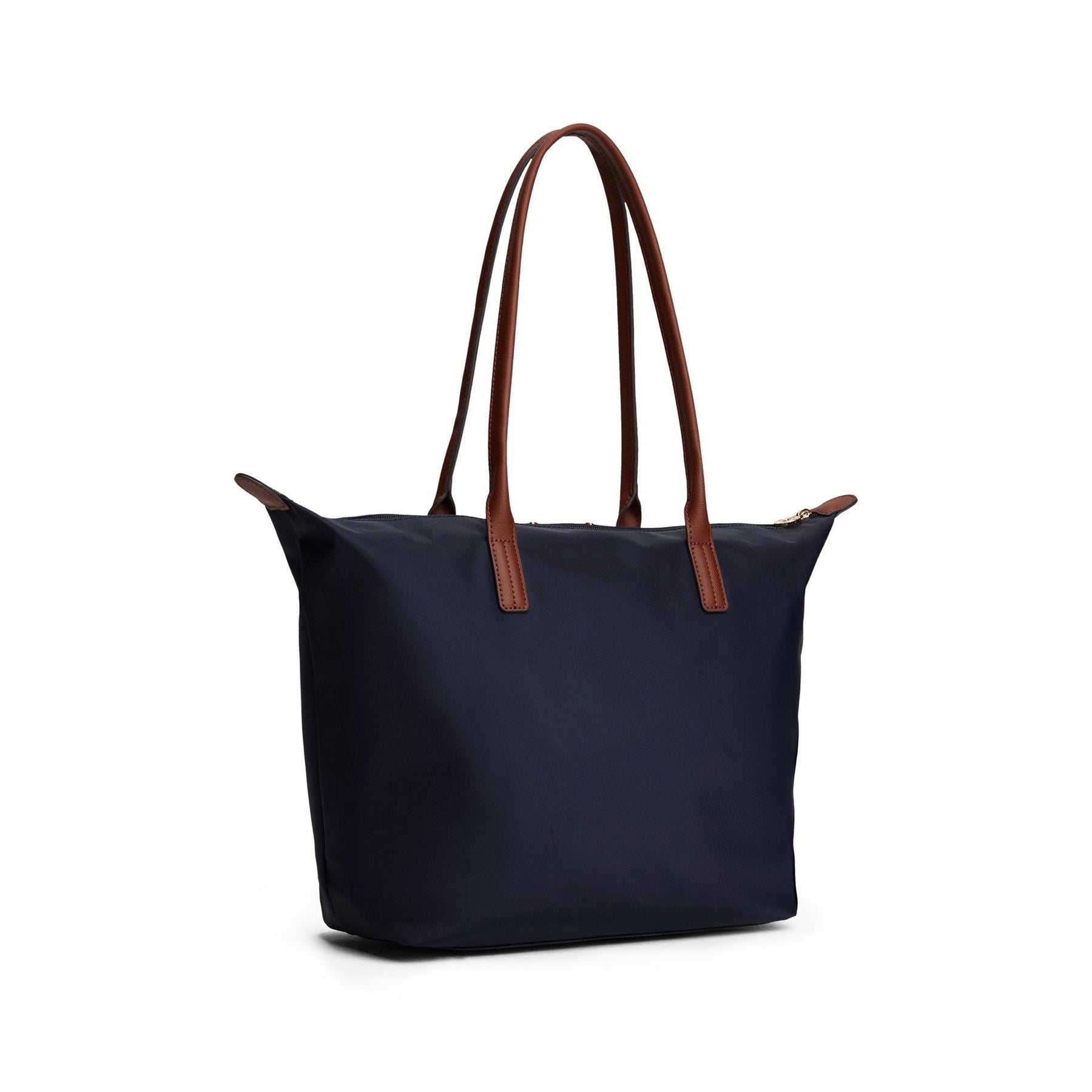 Tommy Hilfiger Popette Trapezoid Shape Tote Bag with Gold Tone Hardware