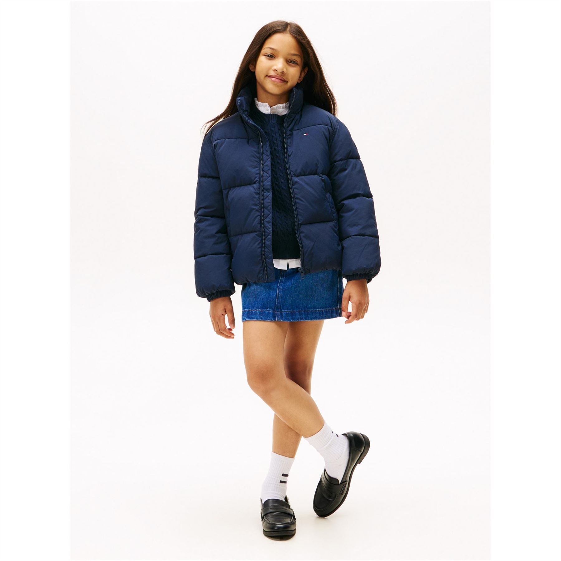 Tommy Hilfiger Kids Flag Shorts Puffer Jacket