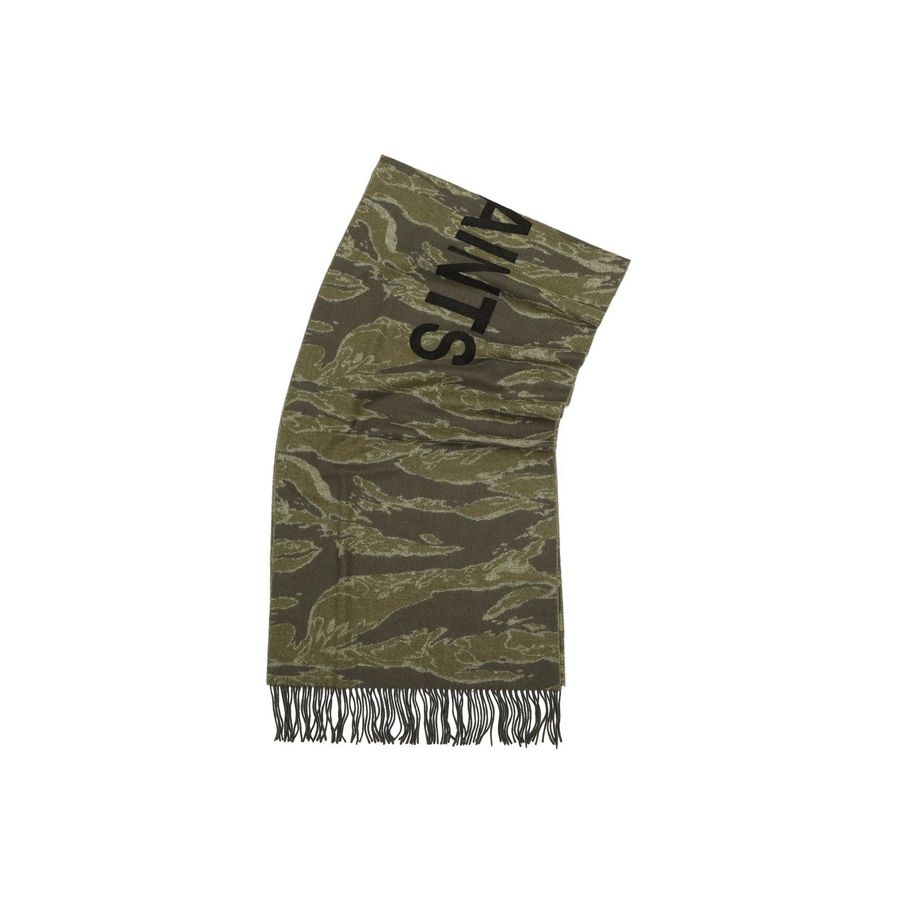 AllSaints Nova Camo Oblong Scarf with Logo