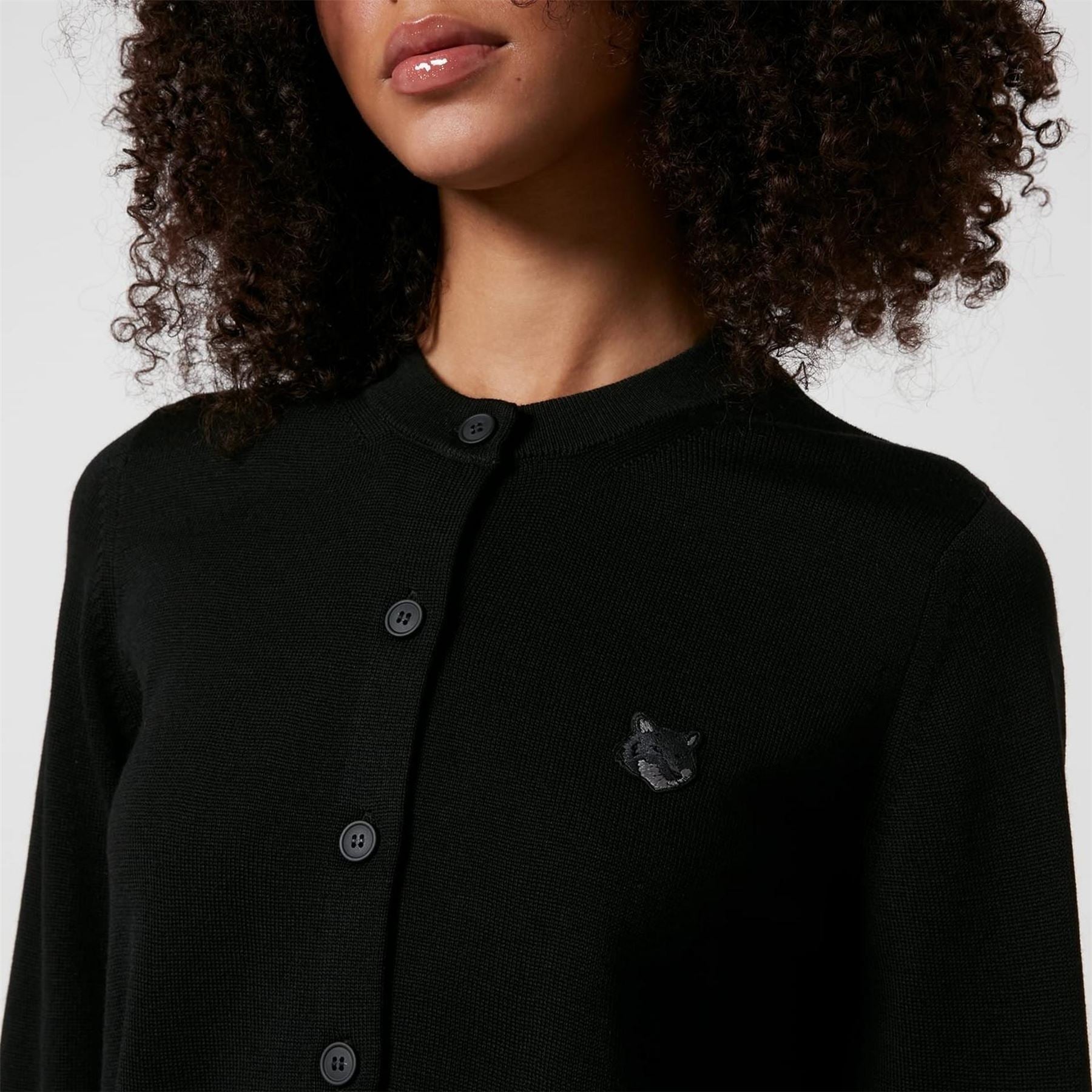 Maison Kitsune Fox Head Patch Regular Cardigan