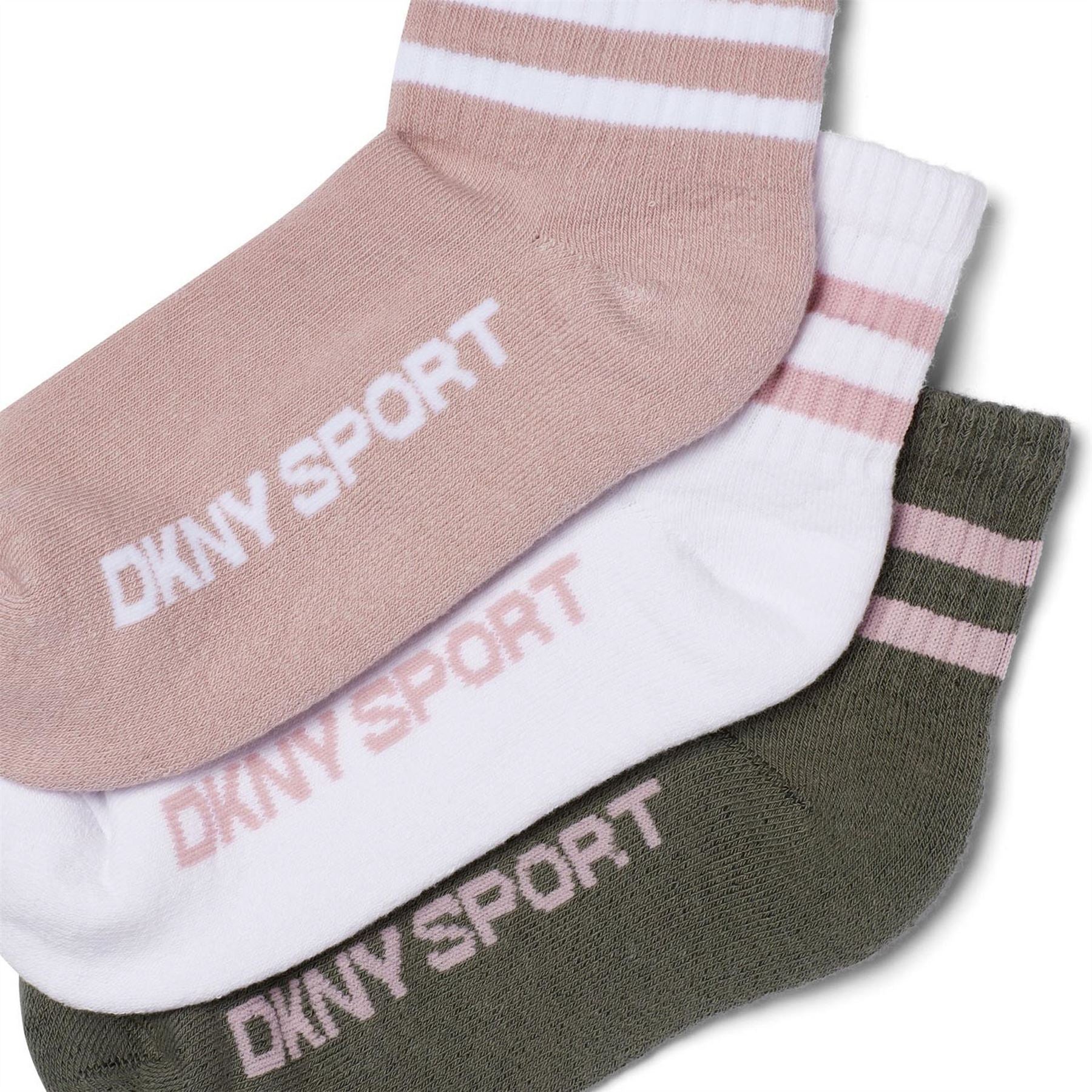 DKNY Womens 3 Pack Sports Socks Chaya