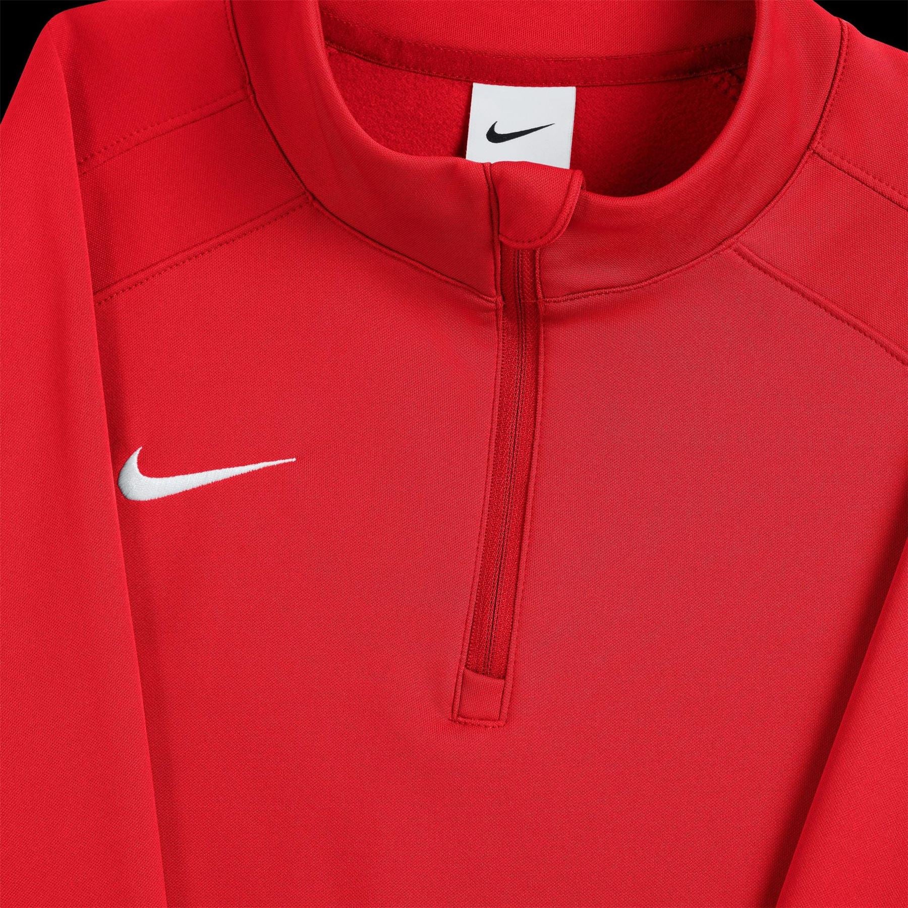 Nike Quarter Zip Funnel Neck Long Sleeve Athletic Top