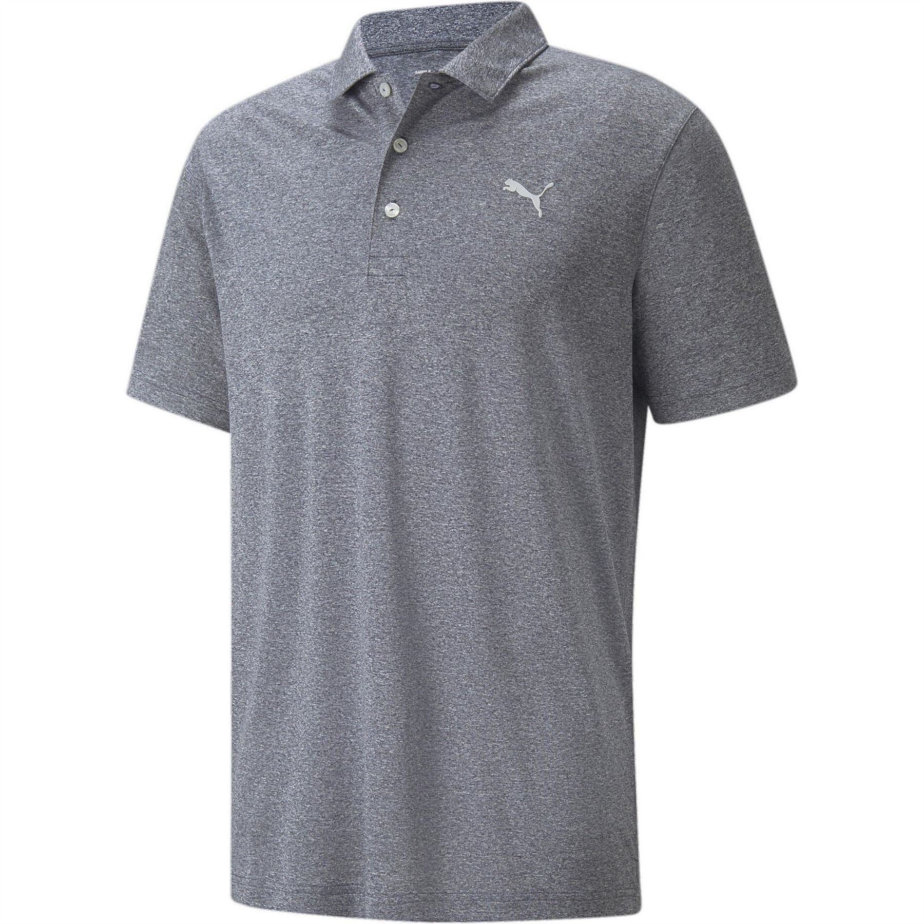 Puma Mens Performance Heather Polo Shirt