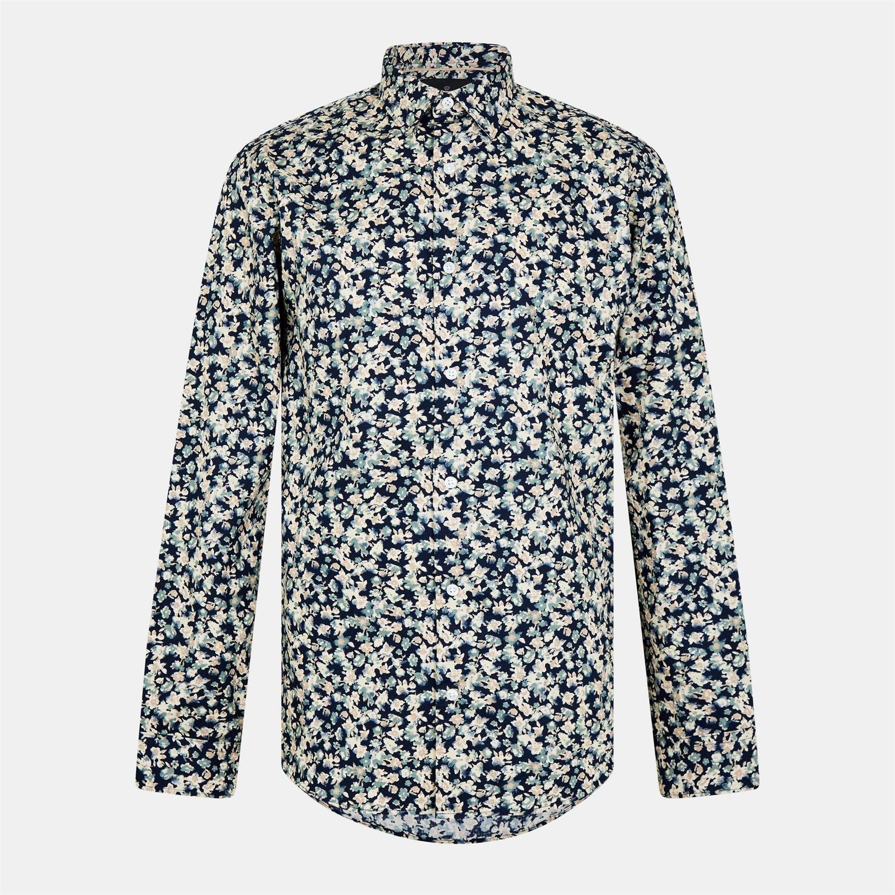 Jack and Jones Floral Patterned Regular Fit Short Sleeve Shirt