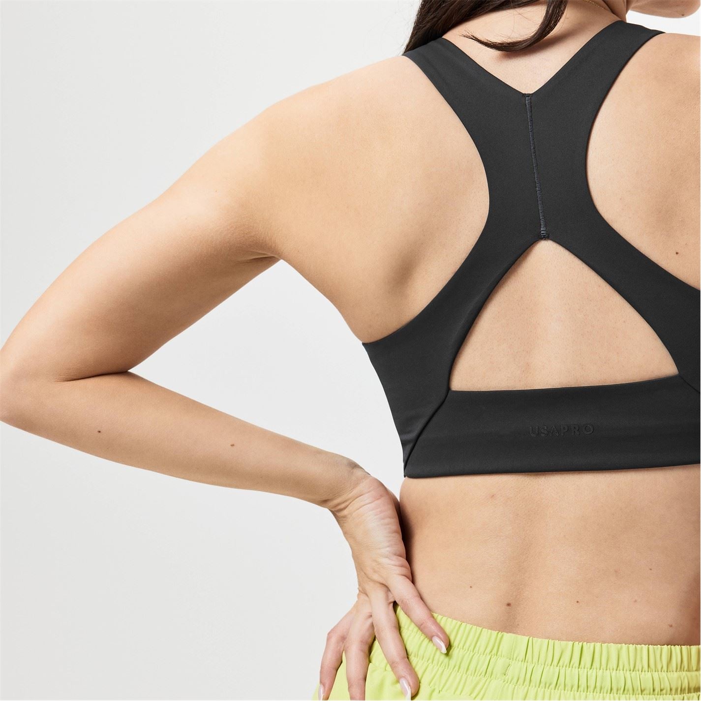 USA Pro Womens Pro Medium Impact Cross Back Bra