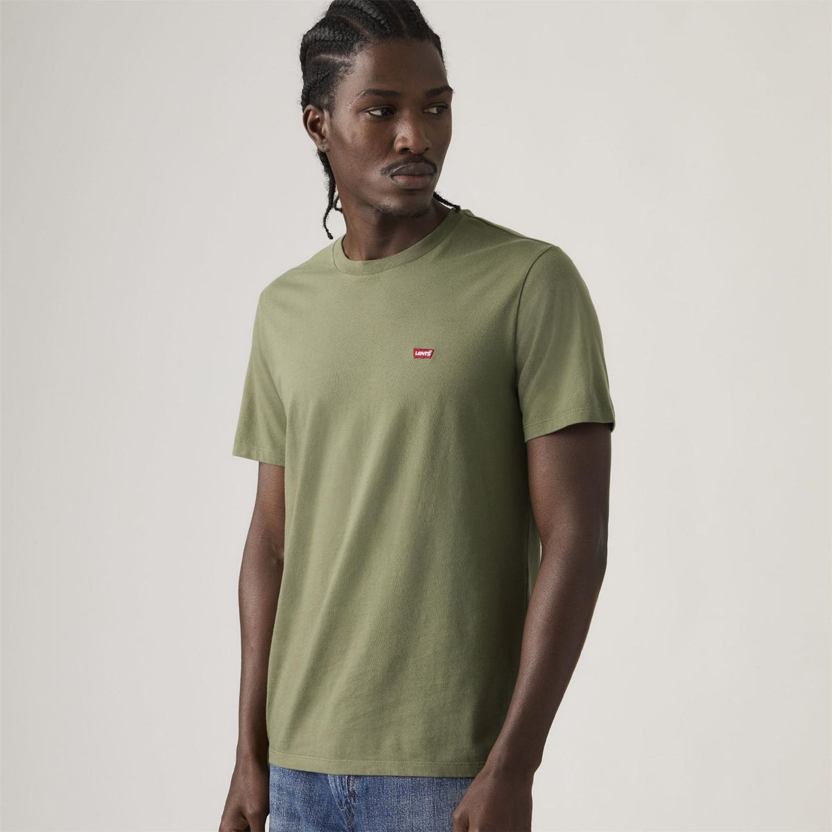 Levis Housemark Bold Logo Crew Neck Short Sleeve Jersey T-Shirt