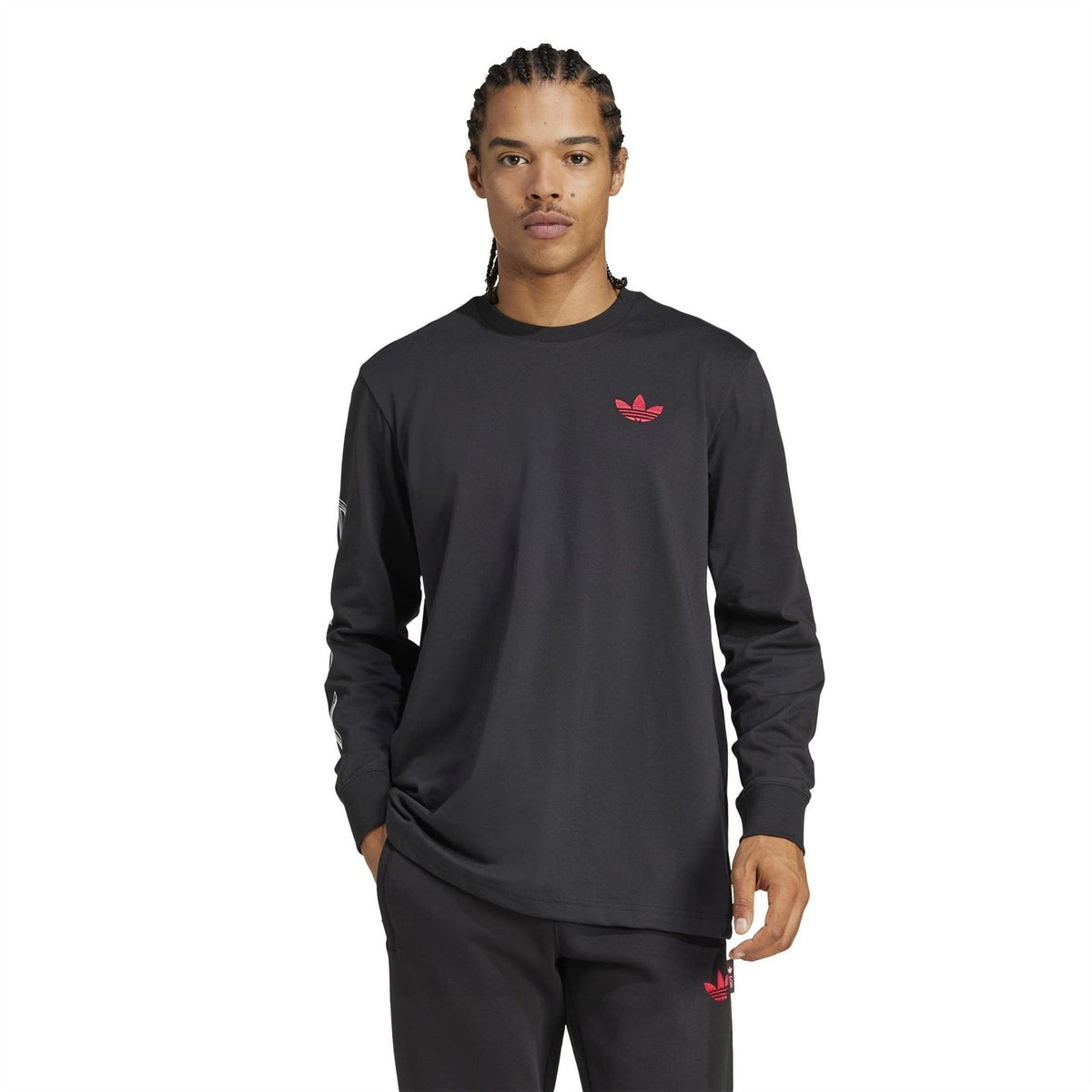 adidas Ajax Amsterdam Graphic Long Sleeve T-Shirt Adults