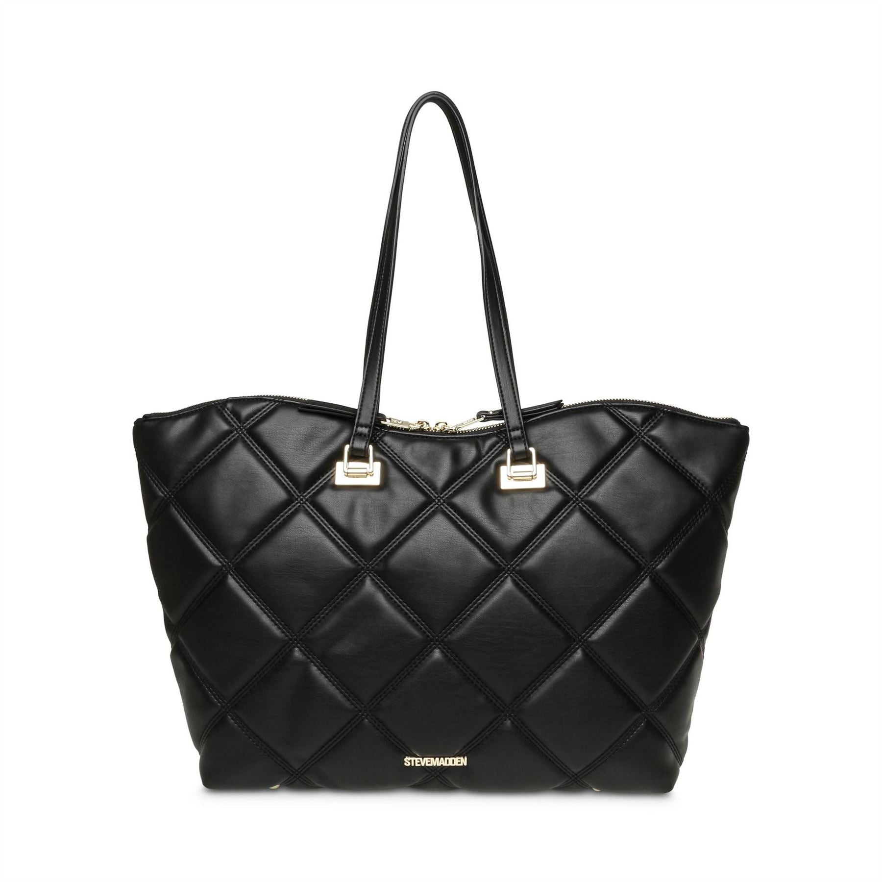 Steve Madden Bvuse Trapezoid Shape Quilted  Tote