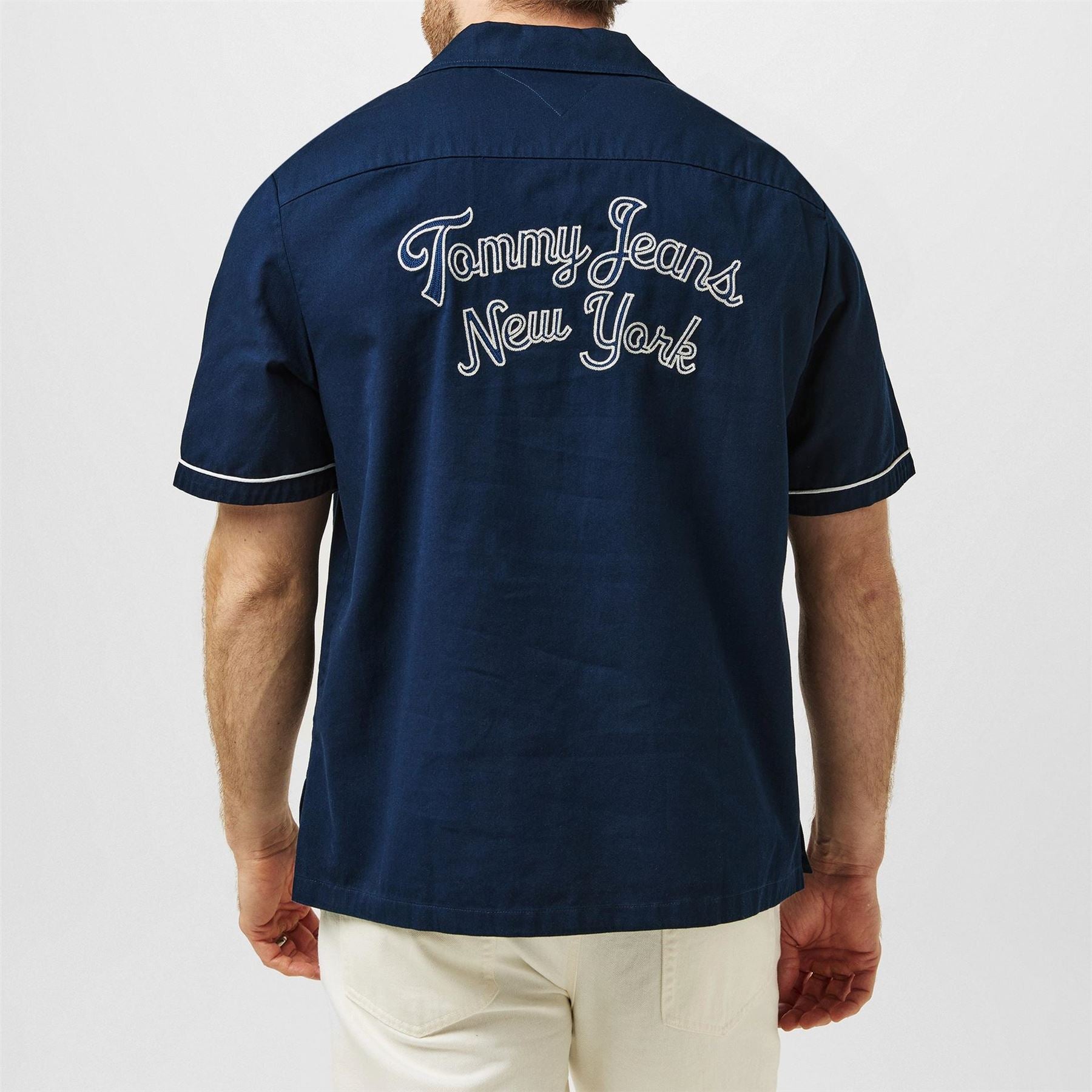 Tommy Jeans Regular Fit Camp Collar Short Sleeve Shirt