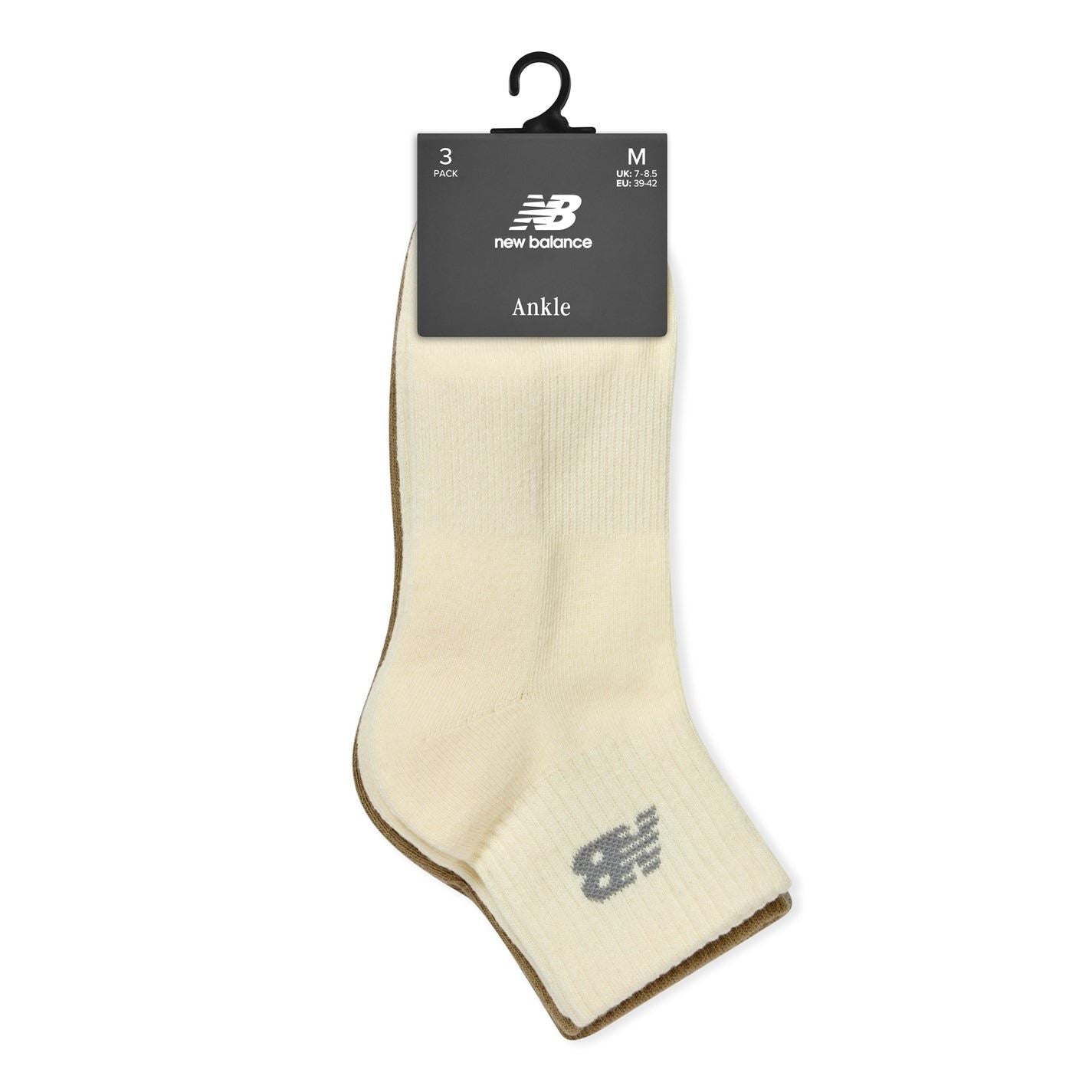 New Balance Everyday Ankle Socks 3 Pack Adults
