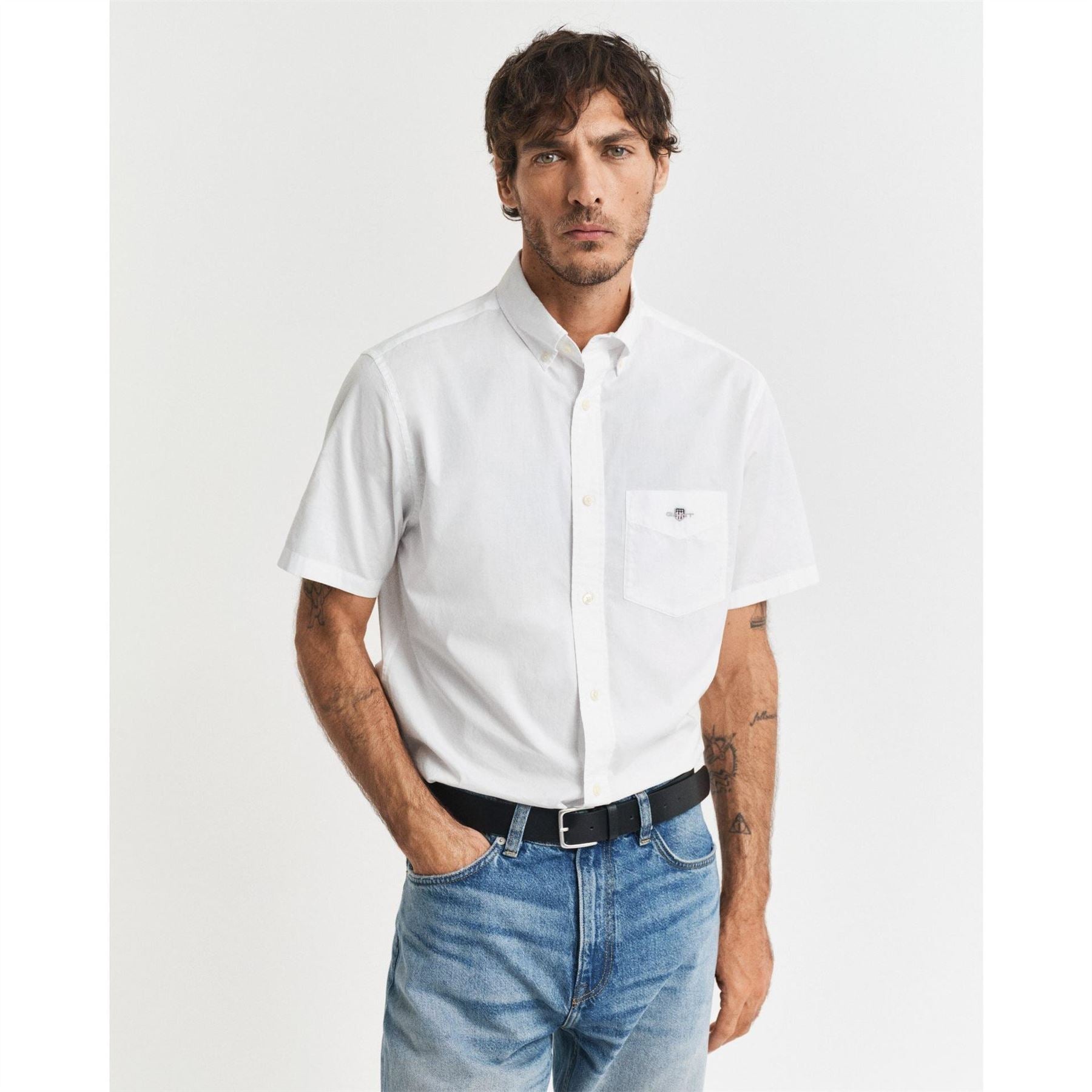 Gant Fit Classic Poplin Short Sleeve Shirt