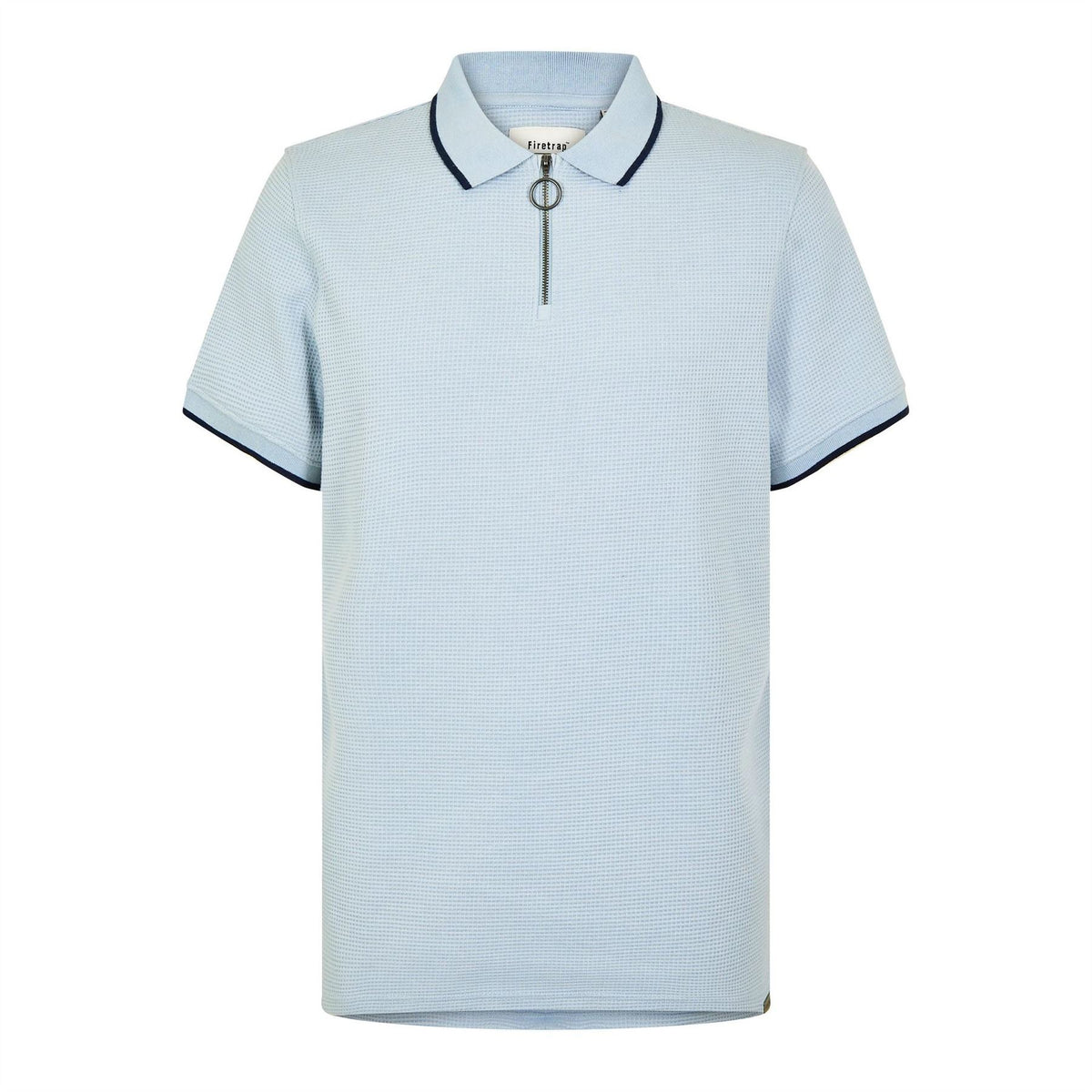 Firetrap Waffle Short Sleeve Polo Shirt