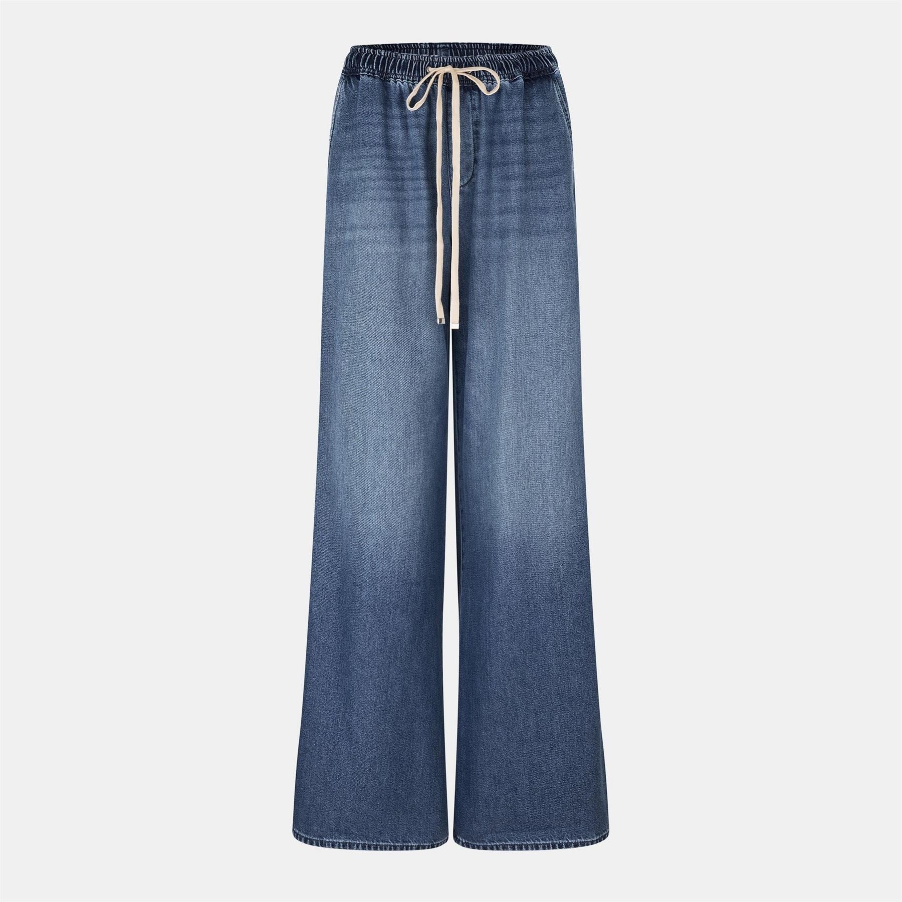 7 For All Mankind Pull On Wide Leg Jeans