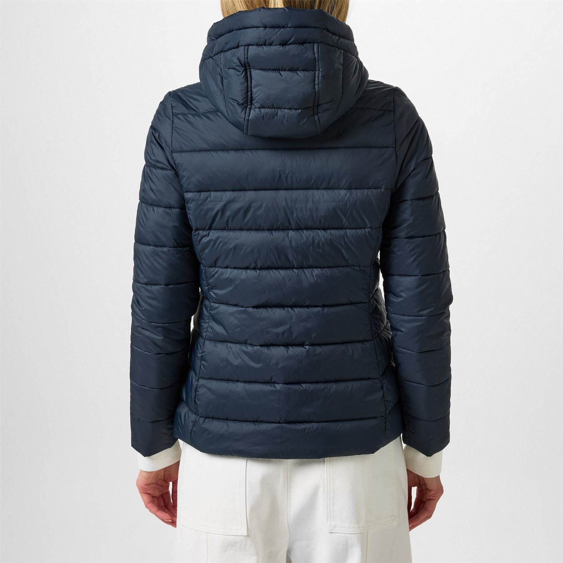 Barbour Shaw Quilted Detachable Hood Long Sleeve Short Puffer Jacket