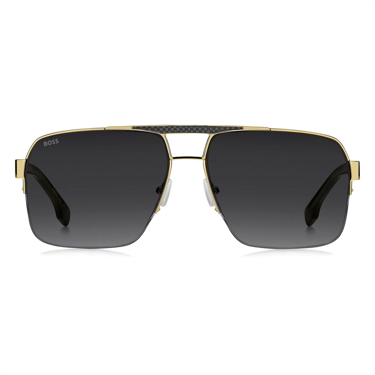 Boss Su Double Bridge Rectangle Full Rim Sunglasses