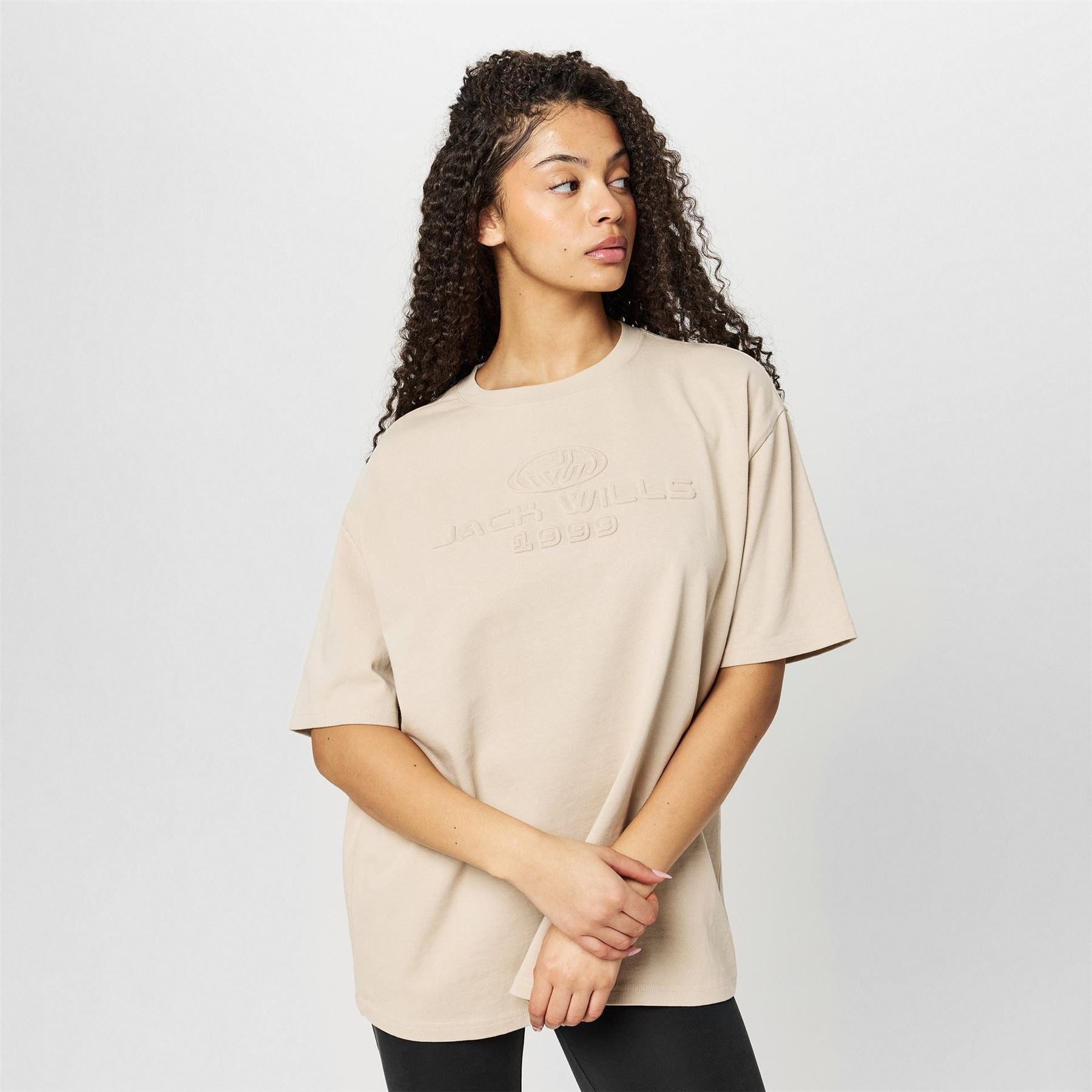 Jack Wills Jw Embossed Logo Oversized T-Shirt