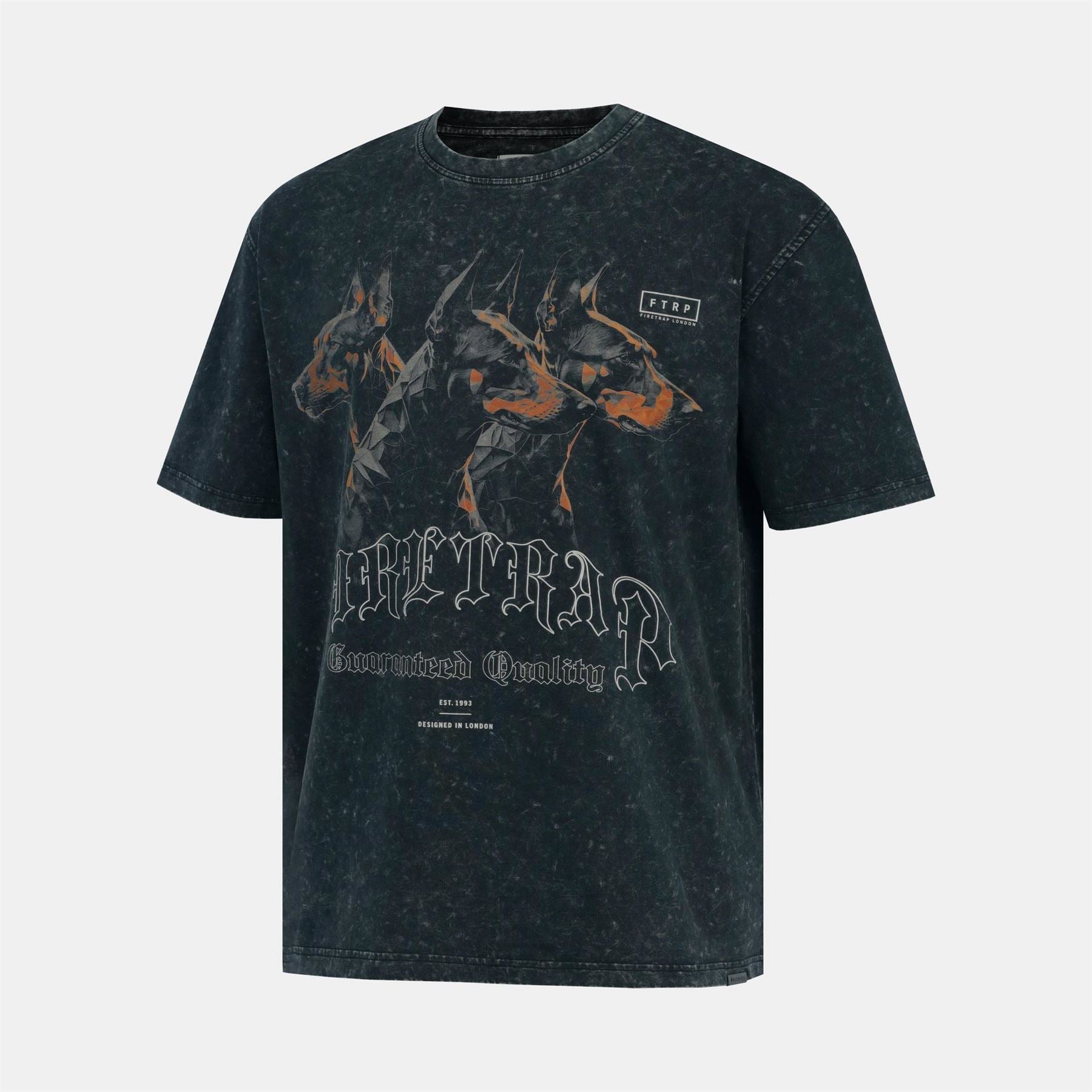 Firetrap Wash Cotton Short Sleeve T-Shirt